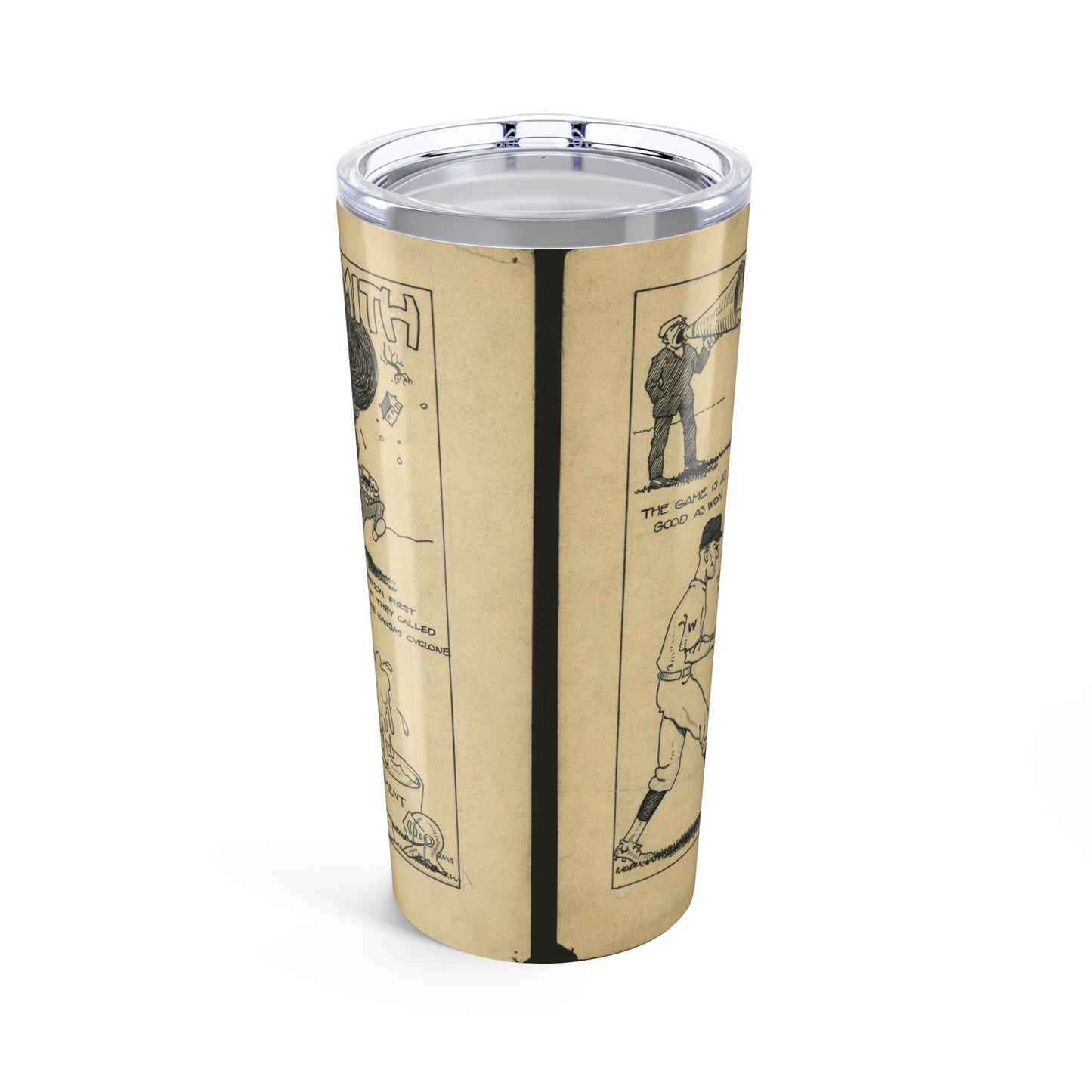 Retro Baseball Insulated Tumbler 20oz