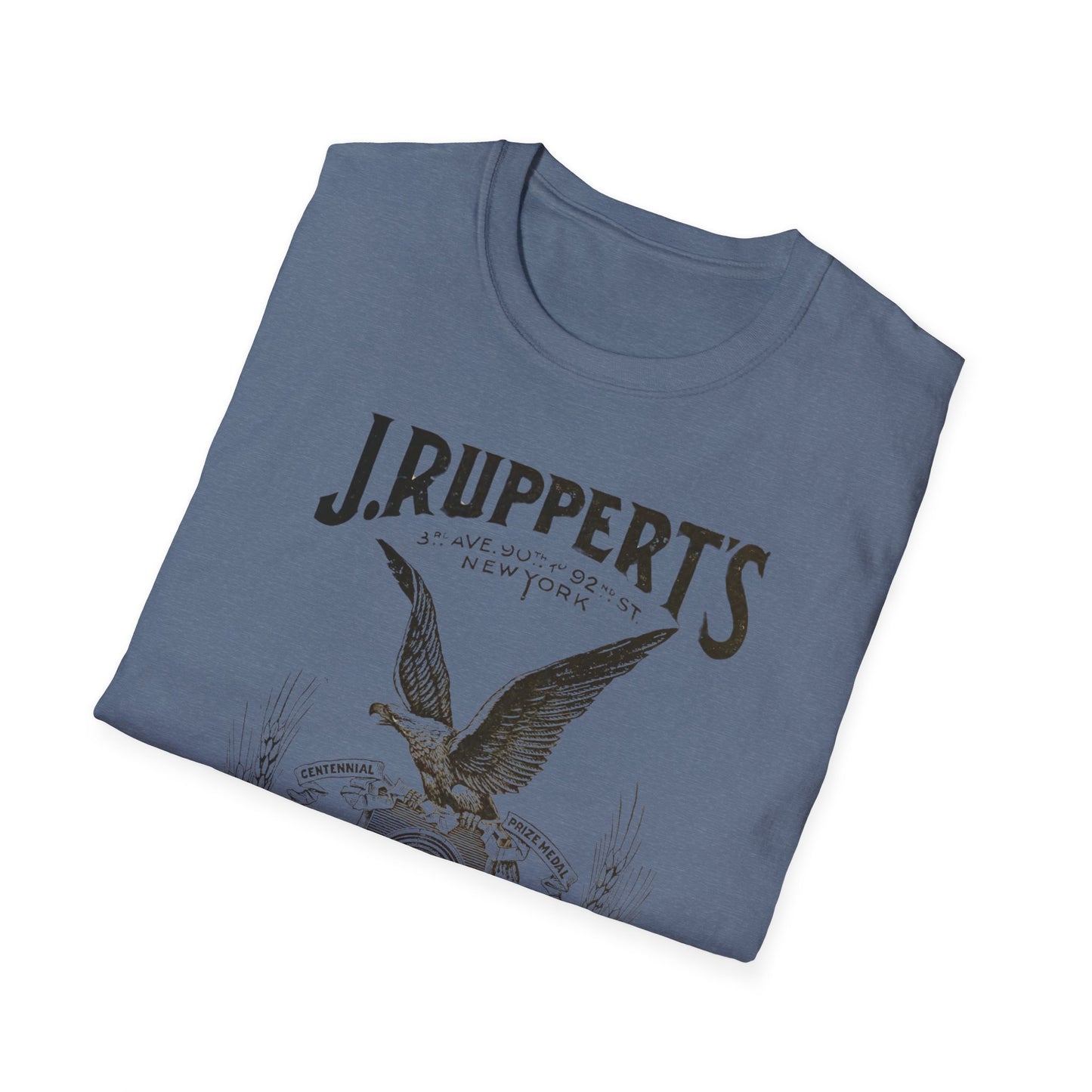 Retro Vintage J Rupperts Brewery T-Shirt - 100% Cotton Classic Fit for Beer Lovers