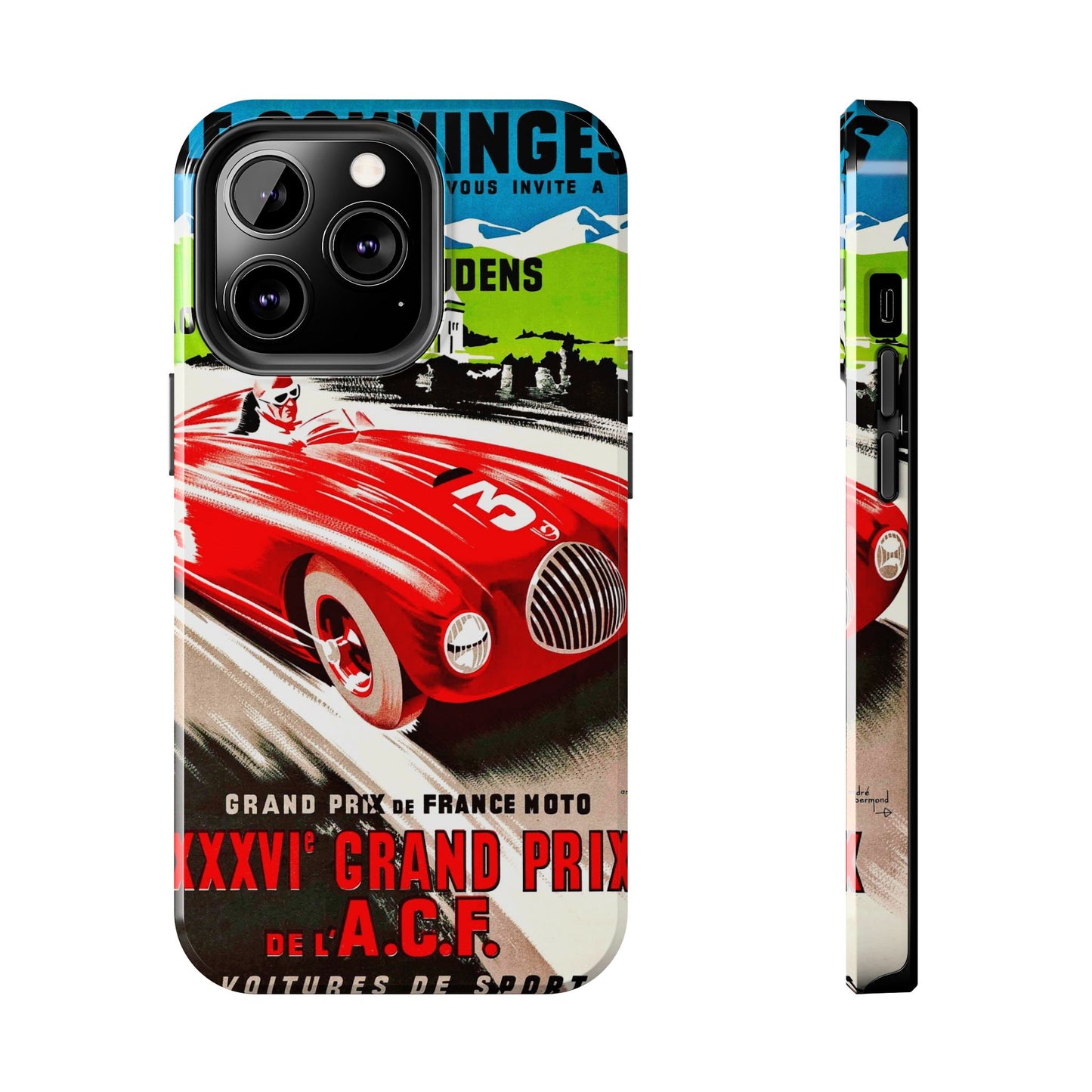 Vintage Racing Tough Phone Cases - Old School Male 