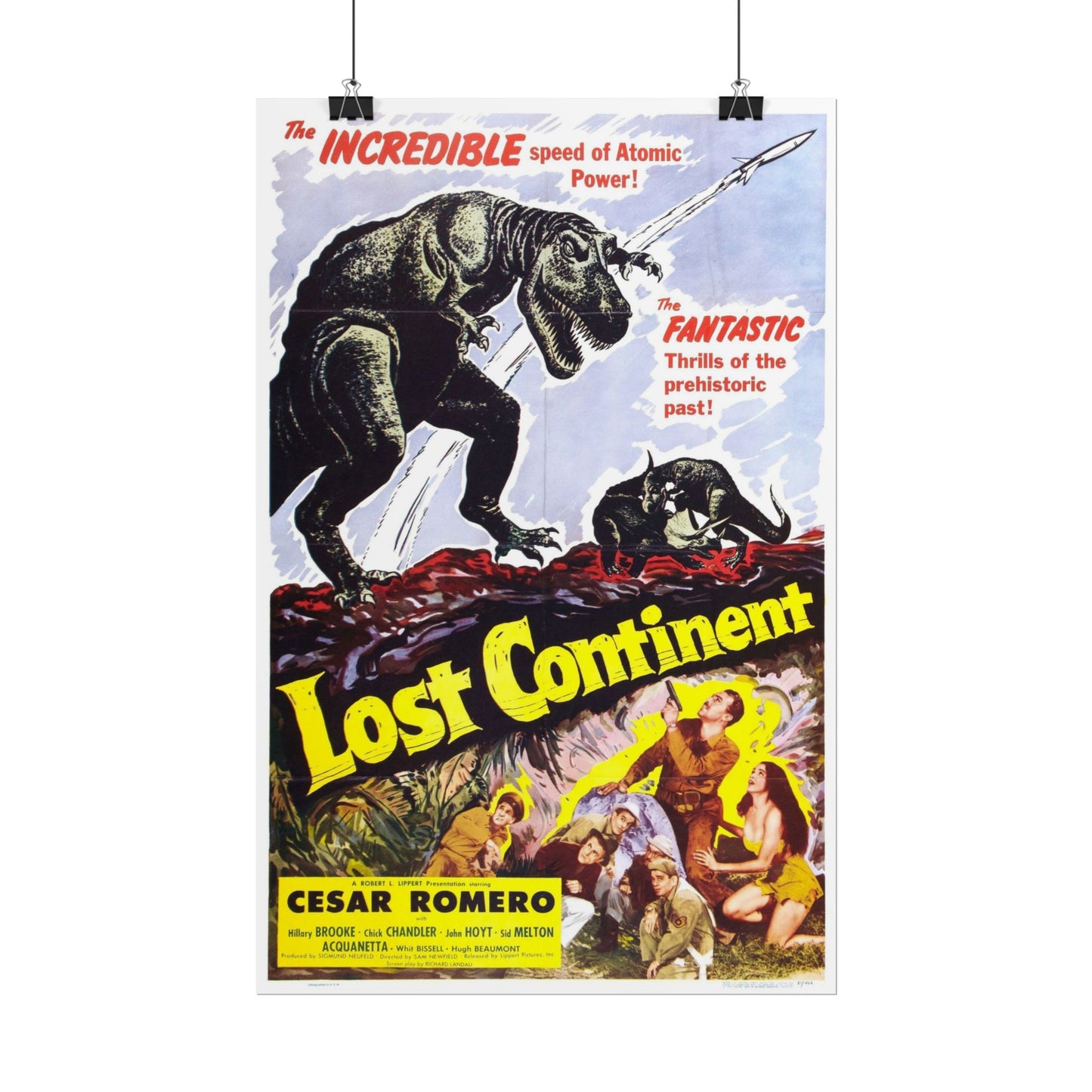 1951 Classic Film 'Lost Continent' Featuring Cesar Romero Poster Print