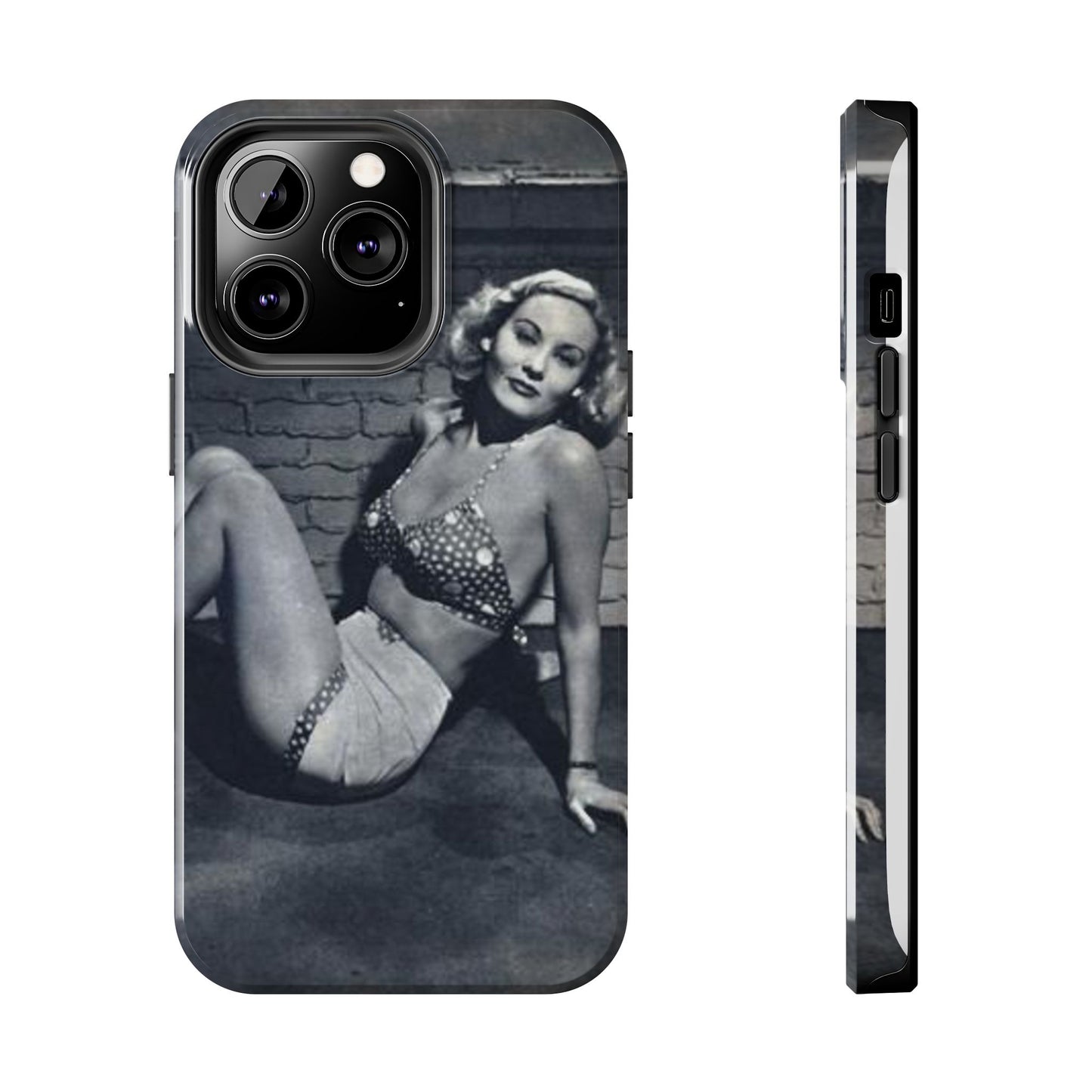 Retro Pinup Girl Tough Smartphone Cases - Old School Male 