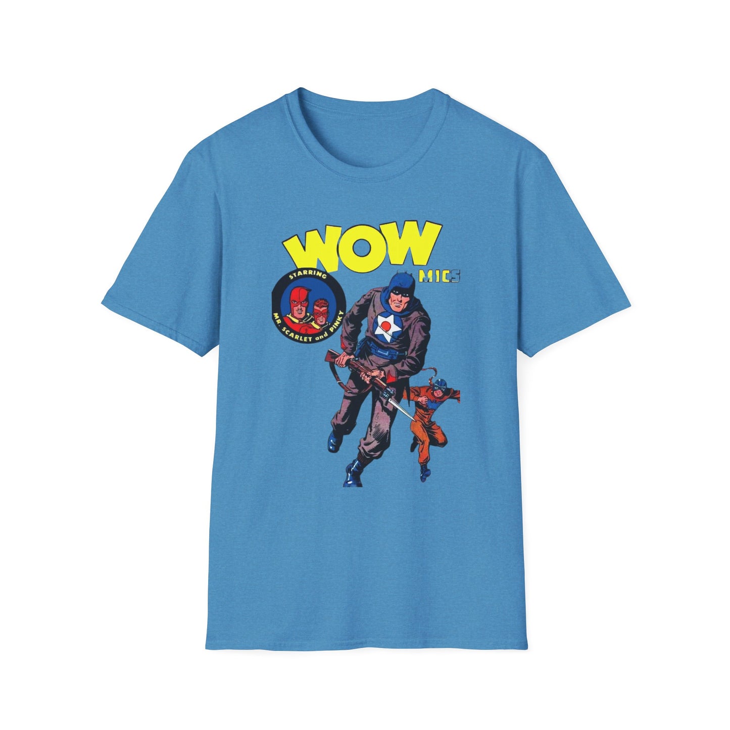 Retro Wow Comics T-Shirt - 100% Cotton, Classic Fit, Perfect for Comic Enthusiasts