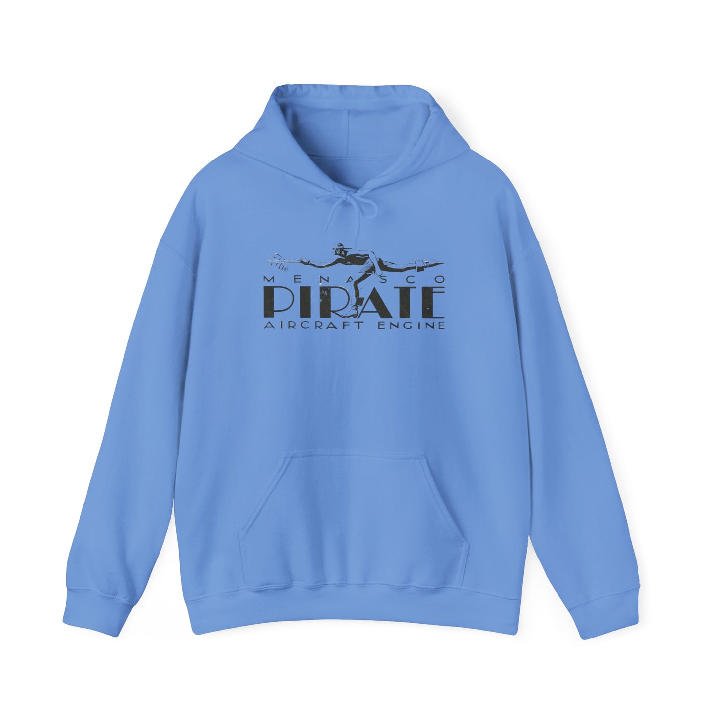 Pirate Aircraft Engines Hoodie - Cozy Unisex Sweatshirt with Kangaroo Pouch & Adjustable Hood