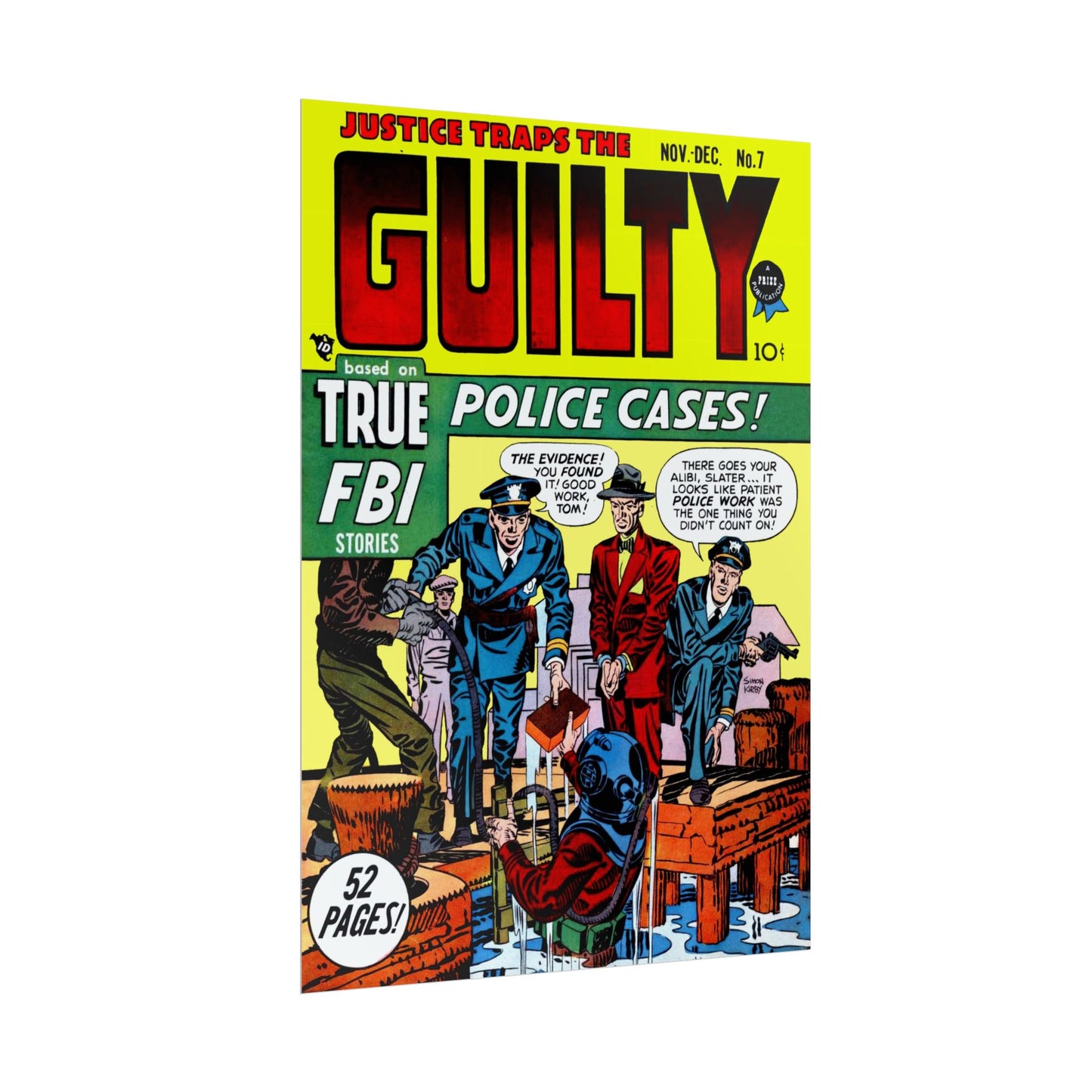 Retro Guilty Comic Book Cover poster