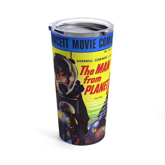 Vintage Sci-Fi Tumbler featuring the Man from Planet X Comic Cover - 20oz - Old School Male 