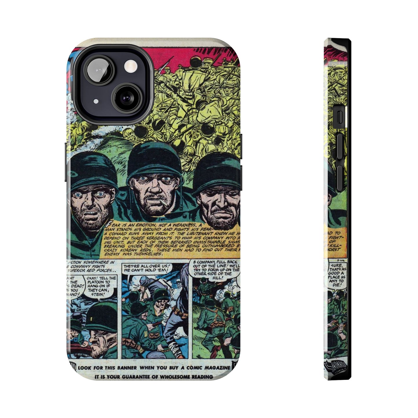 Vintage Military Comic-Inspired Phone Case - Old School Male 