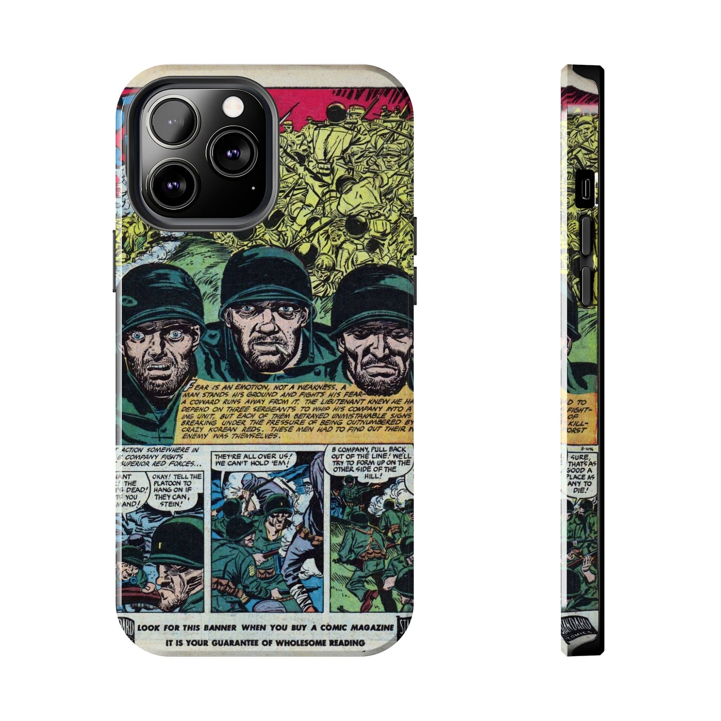 Vintage Military Comic-Inspired Phone Case - Old School Male 