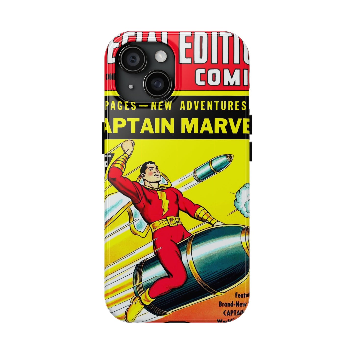 Vintage Captain Marvel Comic Tough Phone Cases - Old School Male 