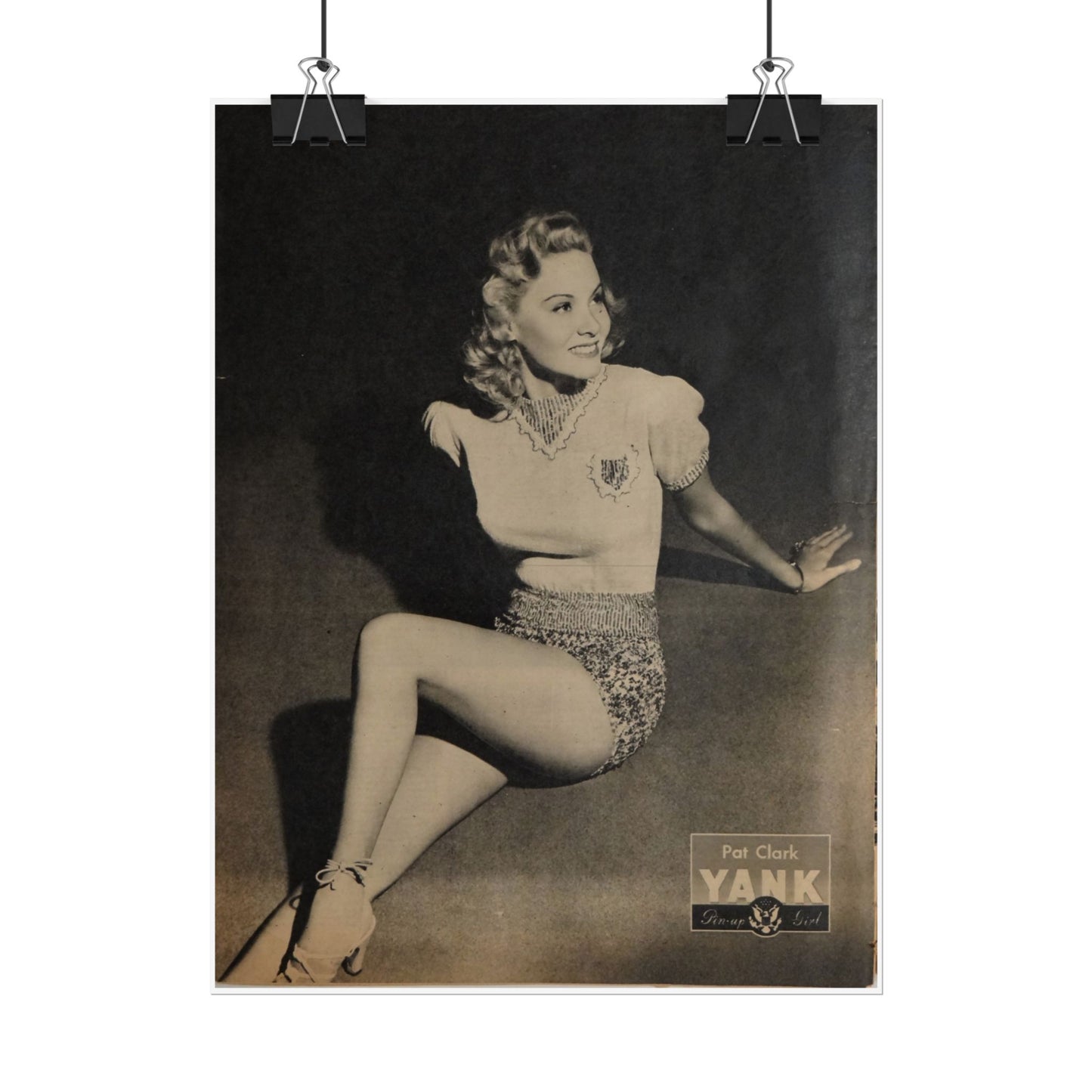 Pin Up Girl Pat Clark Rolled Poster