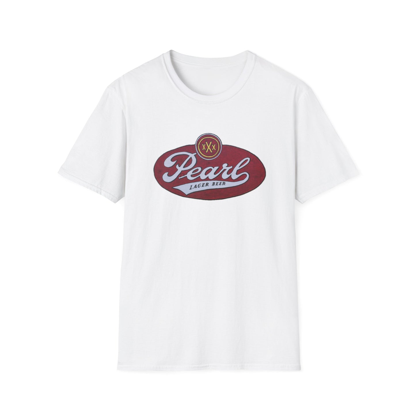 Vintage-Inspired Pearl Lager Unisex Soft Cotton Tee - Old School Male 