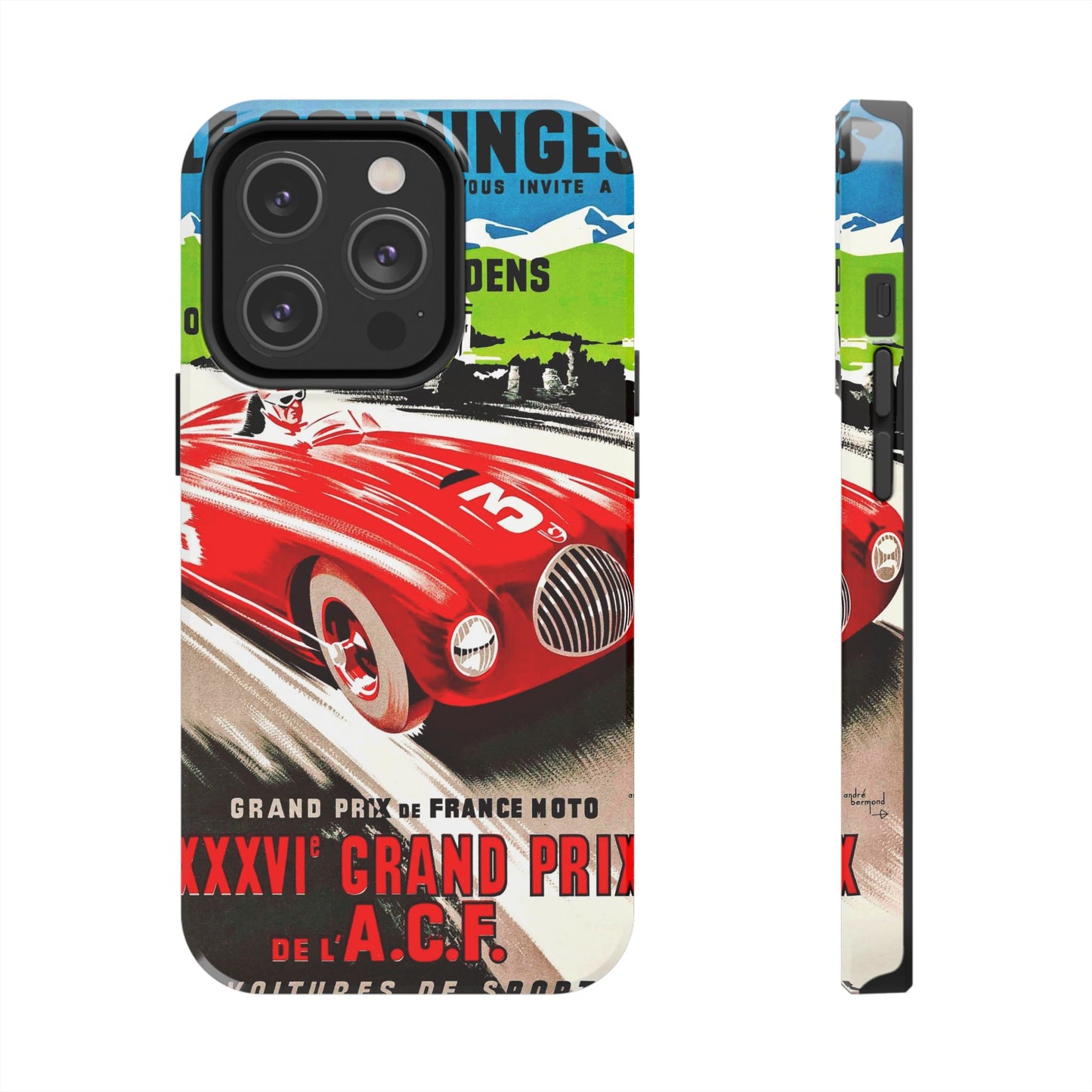 Vintage Racing Tough Phone Cases - Old School Male 