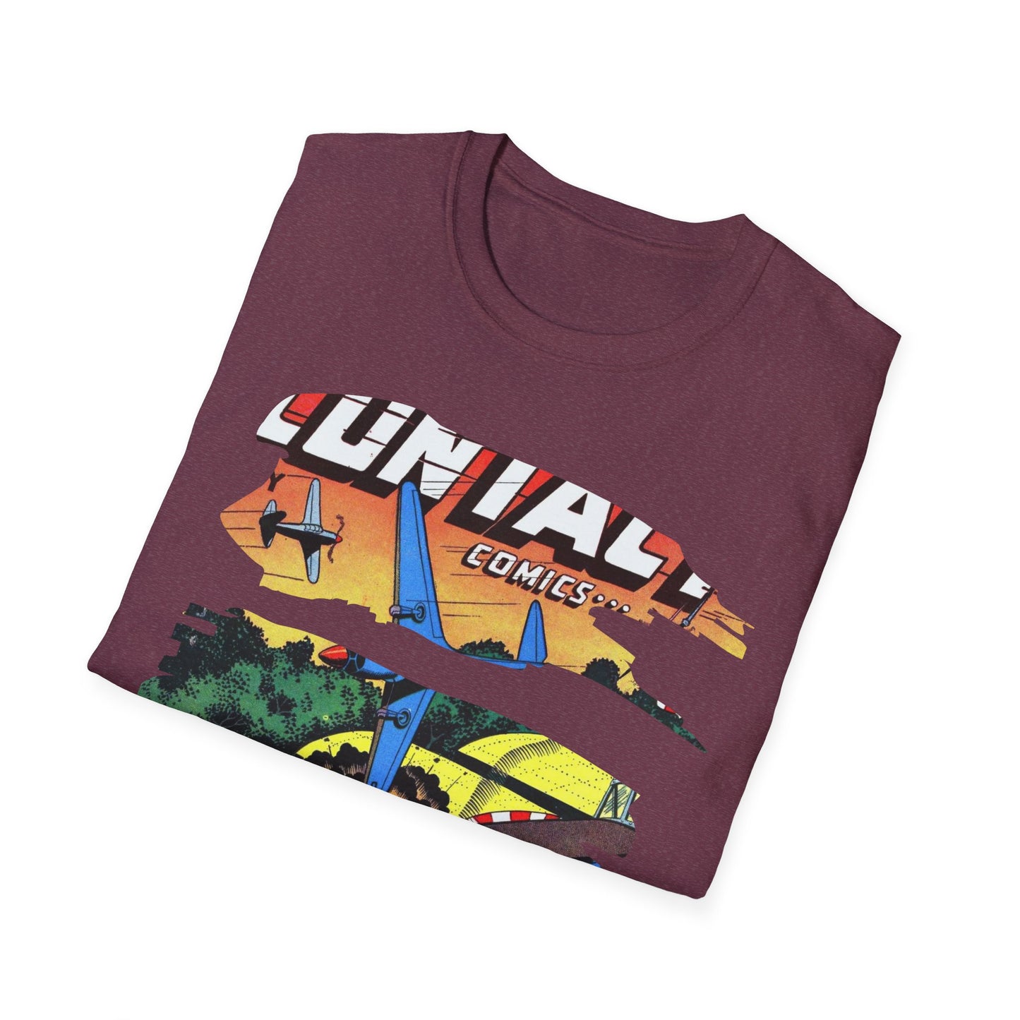 Vintage Comic Art Unisex Softstyle Tee