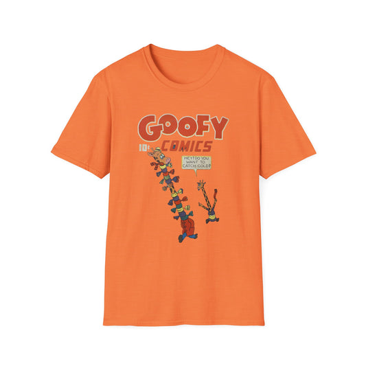 Retro Goofy Comics Giraffe T-Shirt | Unique Comic Book T-Shirts for Quirky Style