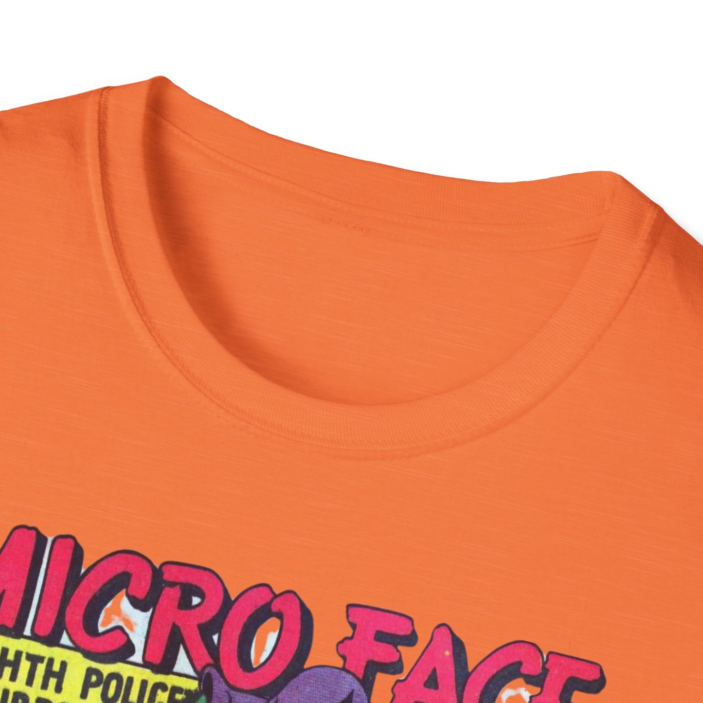 Retro Micro Face Comic Character T-Shirt - Fun Unisex Tee Made With 100% Cotton