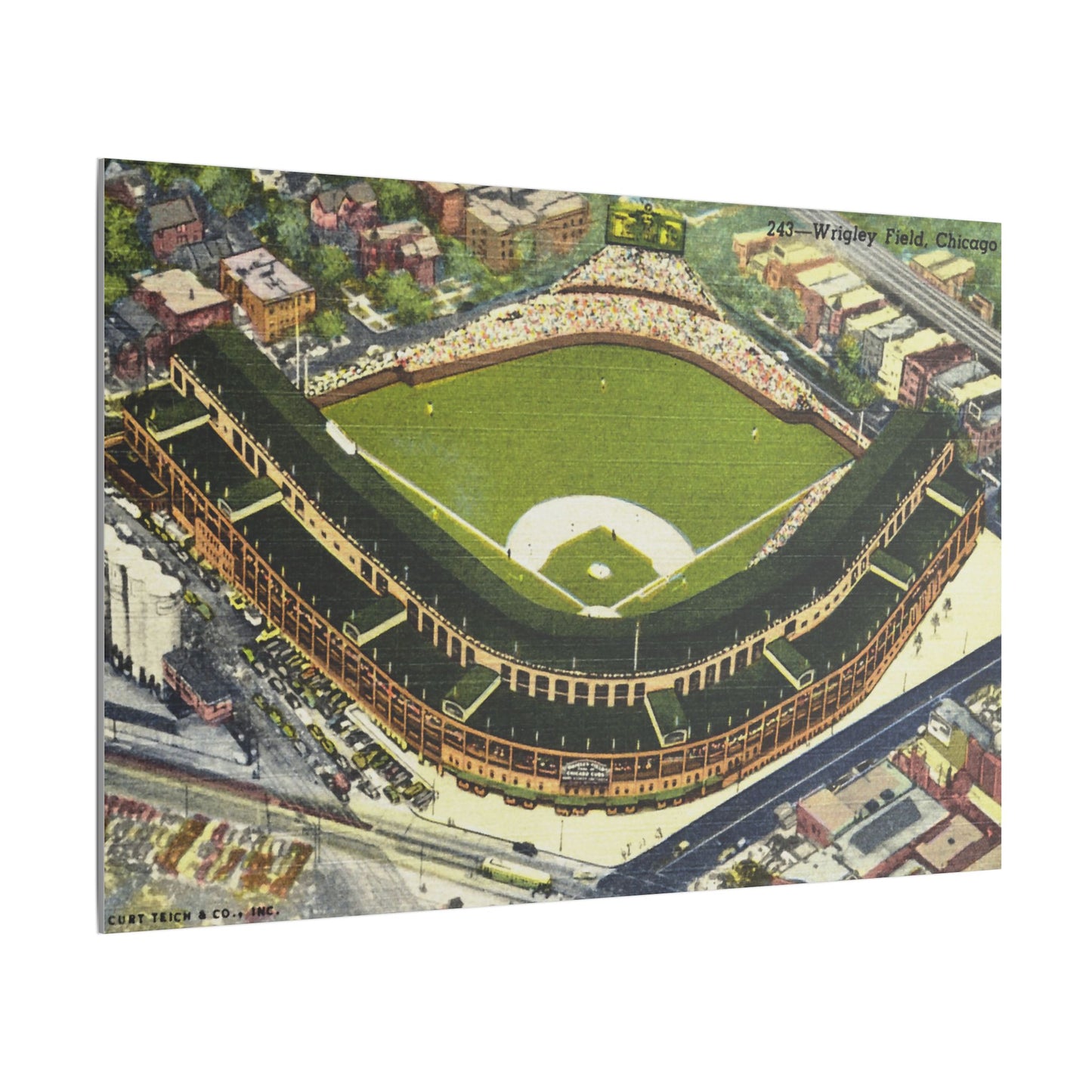 Nostalgic Wrigley Field Canvas Art Print