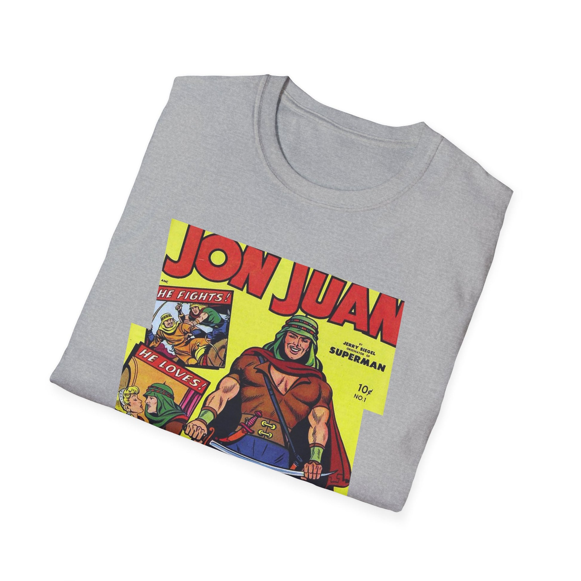 Vintage Jon Juan Comic Tee - Old School Male 