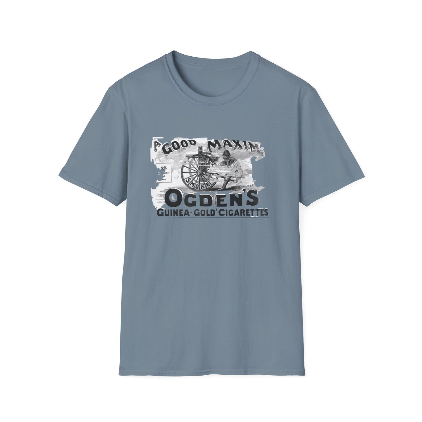 Retro Vintage Ogden's Cigarette Ad T-Shirt - 100% Cotton, Classic Fit, Perfect for Themed Events