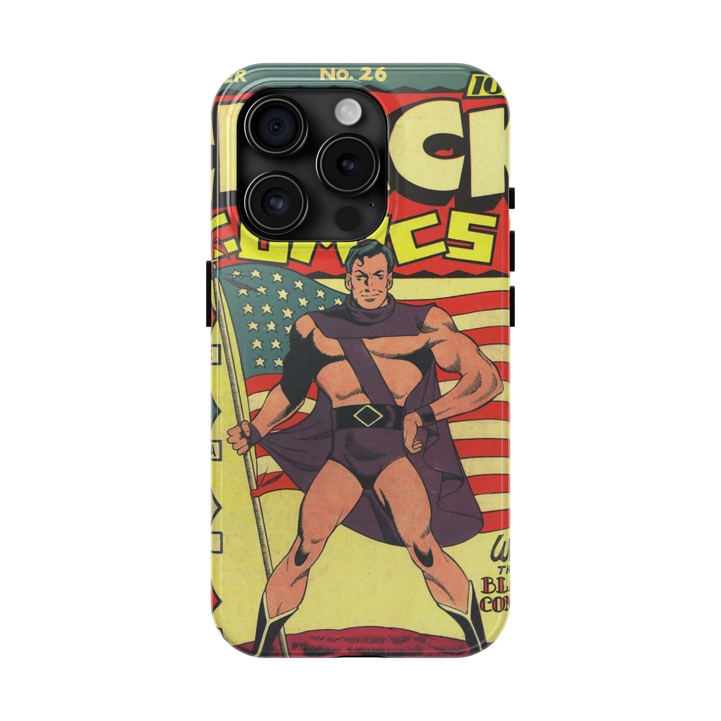 Vintage Comic Book Style Phone Case - Old School Male 