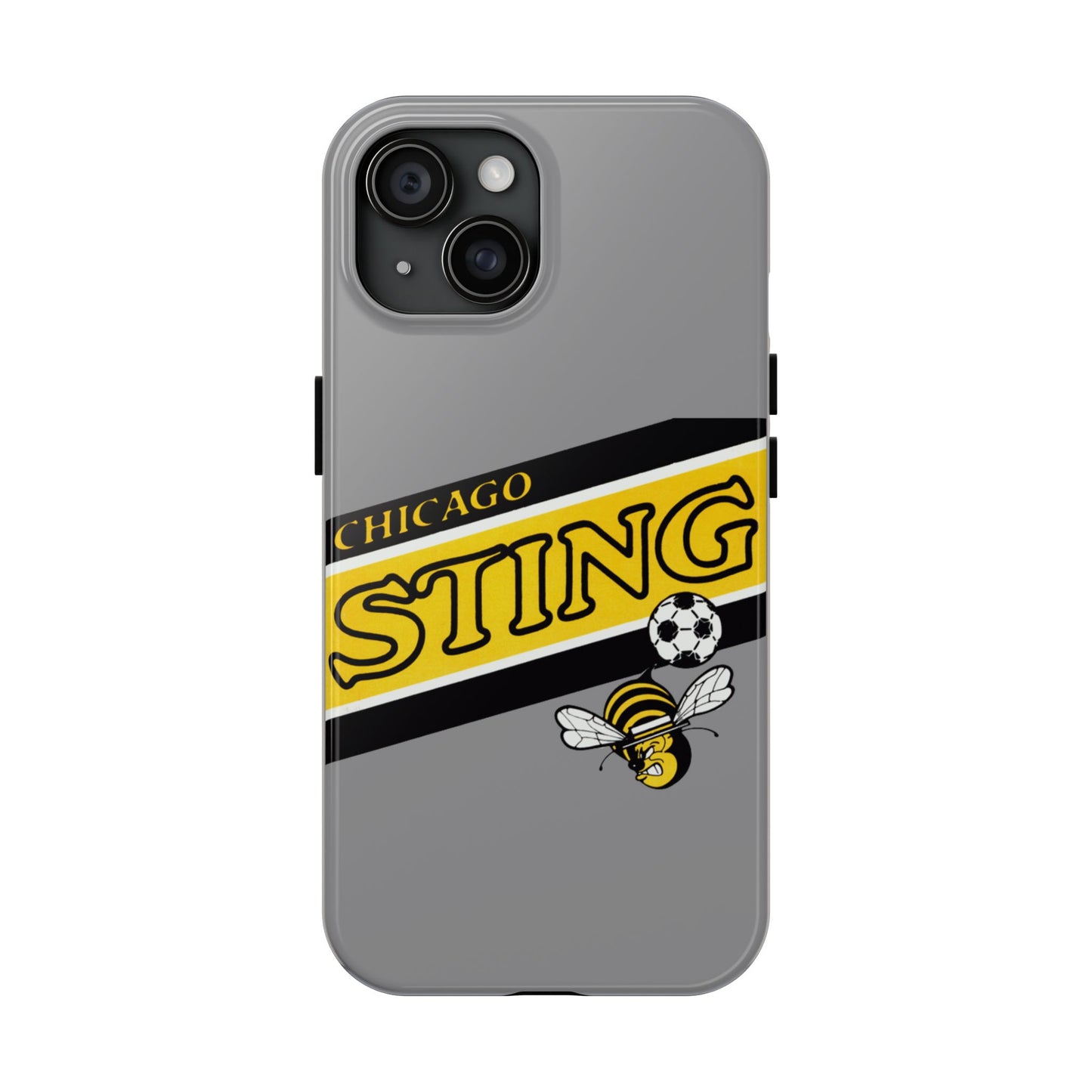 Vintage Chicago Sting Soccer Team Logo Durable Phone Cases - Old School Male 