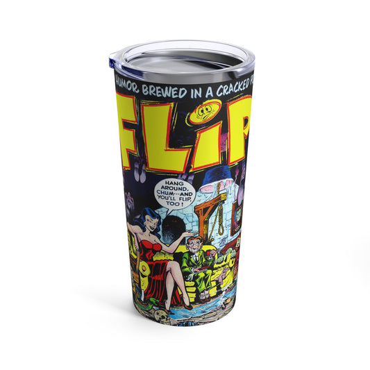 Vintage-Inspired Comic Book Cover 20oz Insulated Tumbler - Old School Male 