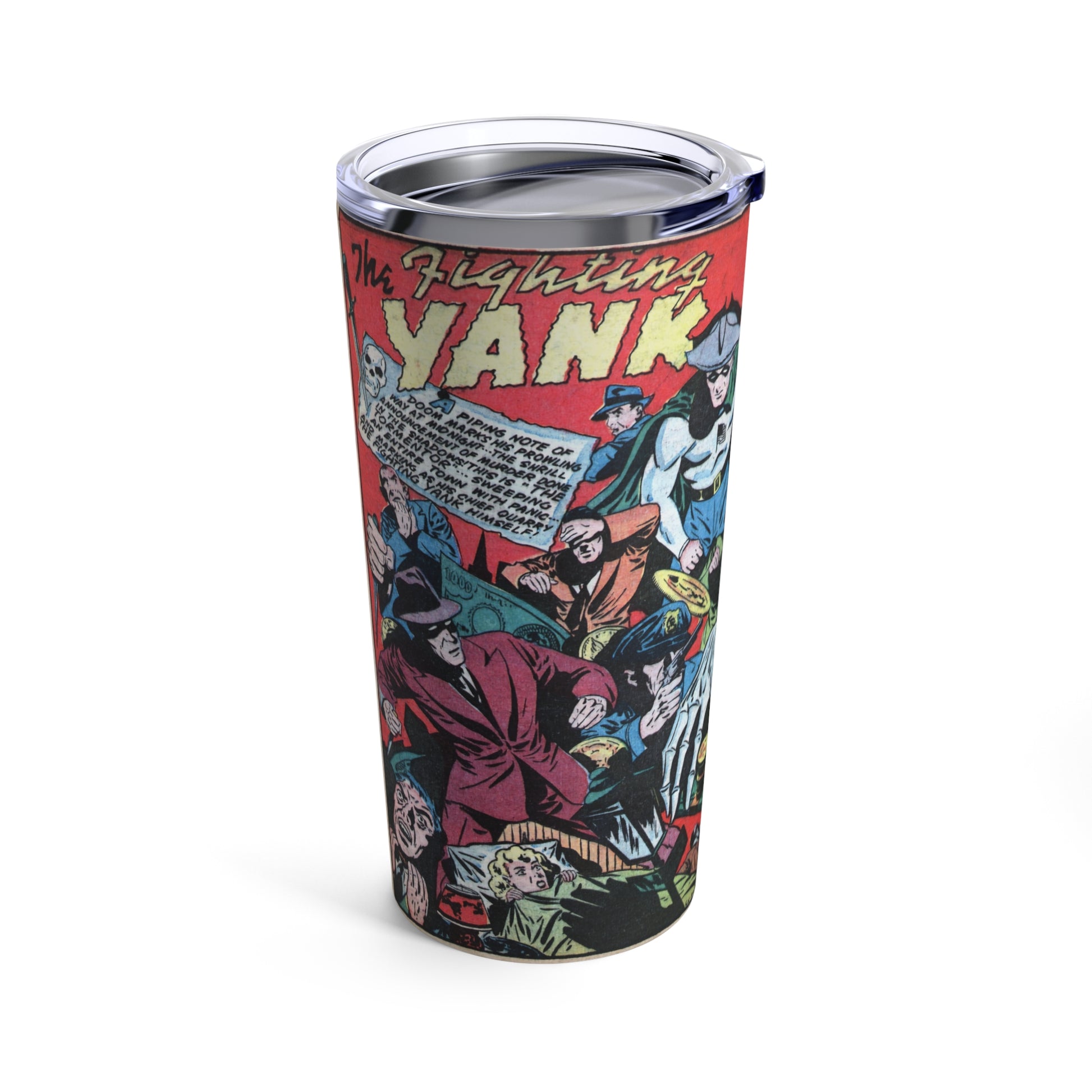 The Fighting Yank Comic Ultimate 20oz Insulated Tumbler - Old School Male 