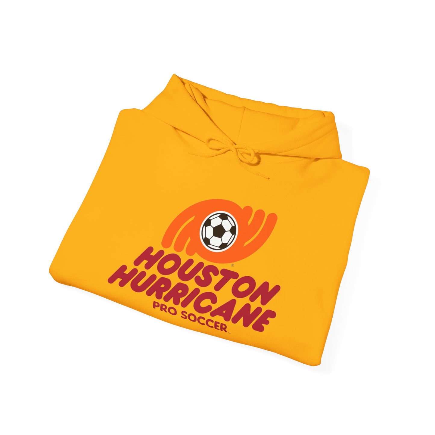 Houston Hurricane Soccer Hoodie - Unisex, Cozy Cotton-Poly Blend, Adjustable Hood, Pouch Pocket