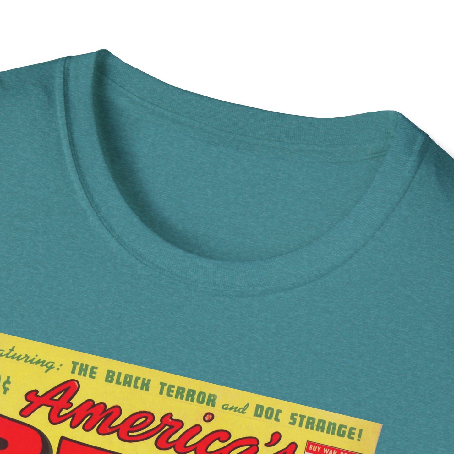 Retro America's Best Comic Book T-Shirt - Unisex Softstyle Tee for Comic Fans & Enthusiasts