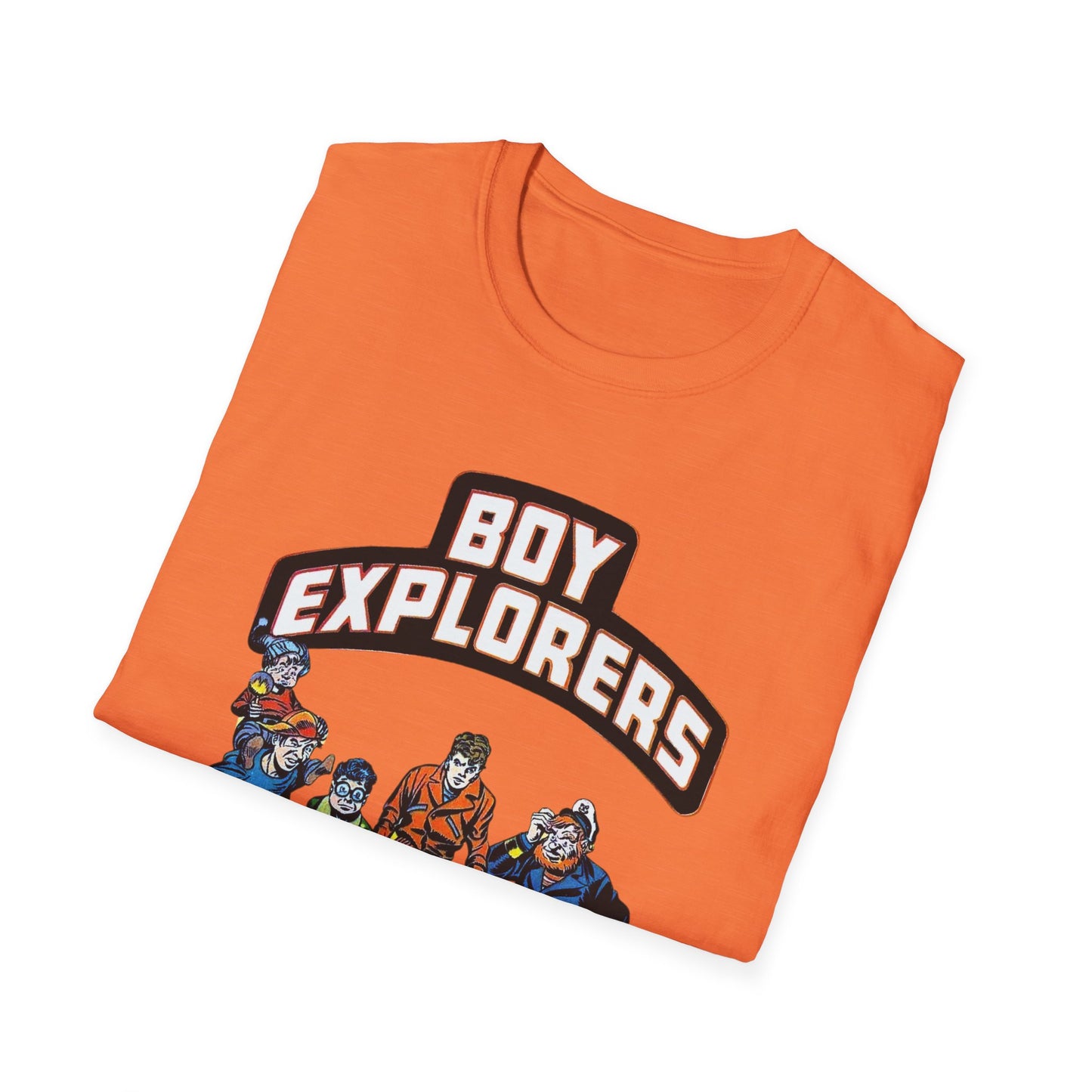 Retro Comic Book Shirt - Softstyle Cotton Tee for Adventure Seekers and Nostalgia Lovers