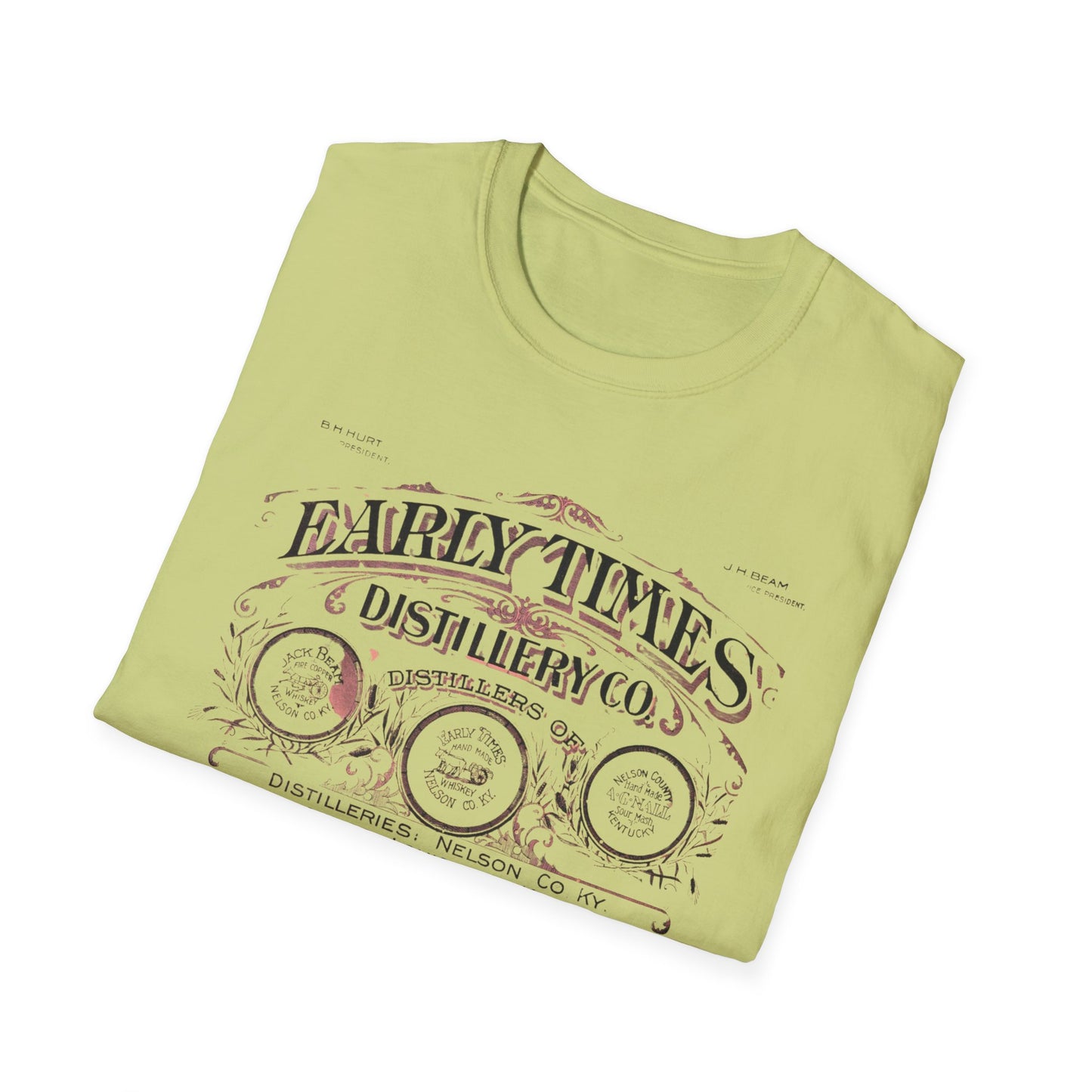 Vintage Early Times Distillery T-Shirt - 100% Cotton, Classic Design, Perfect for Any Occasion