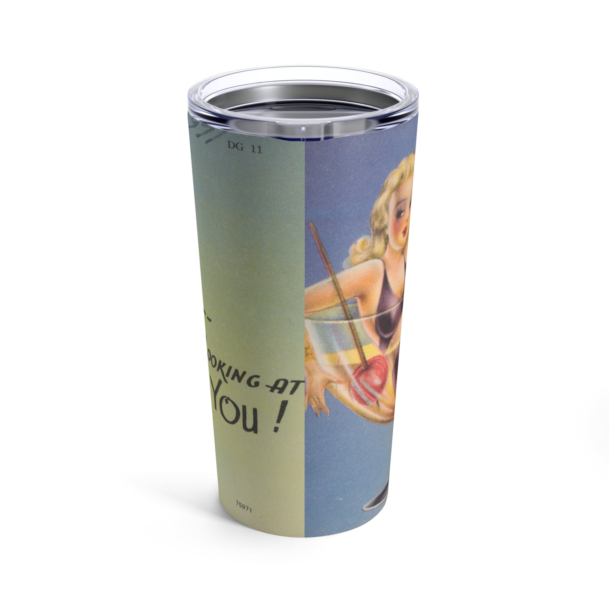 Vintage Pinup Girl Insulated Tumbler 20oz - Old School Male 