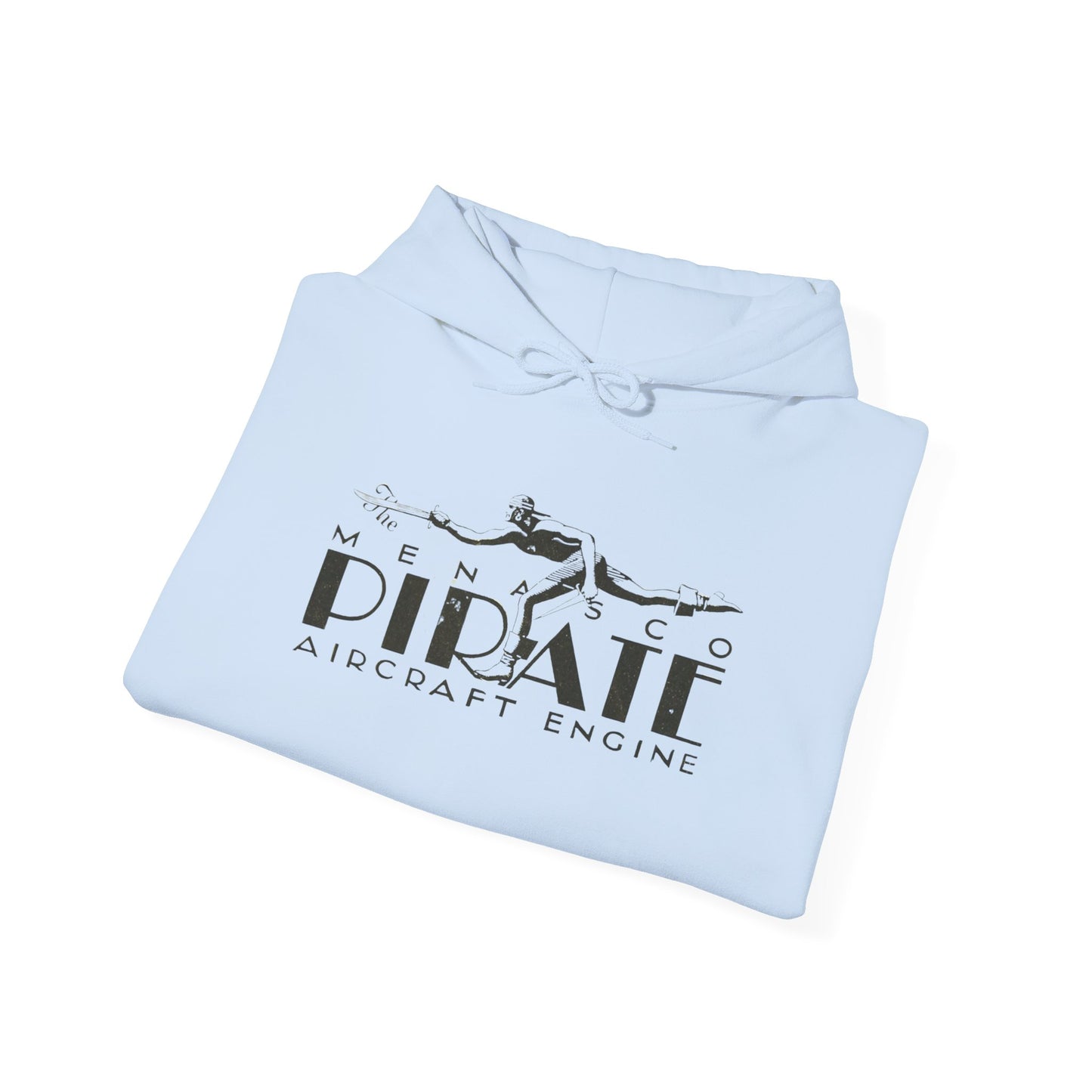 Pirate Aircraft Engines Hoodie - Cozy Unisex Sweatshirt with Kangaroo Pouch & Adjustable Hood