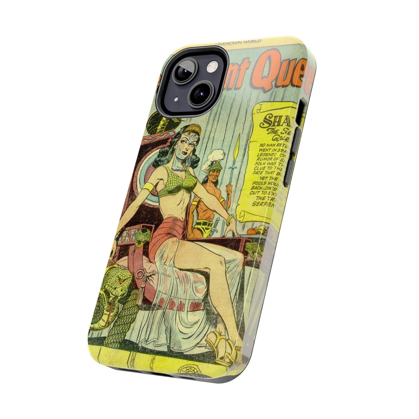 Vintage Serpent Queen Fantasy Comic Phone Case - Old School Male 