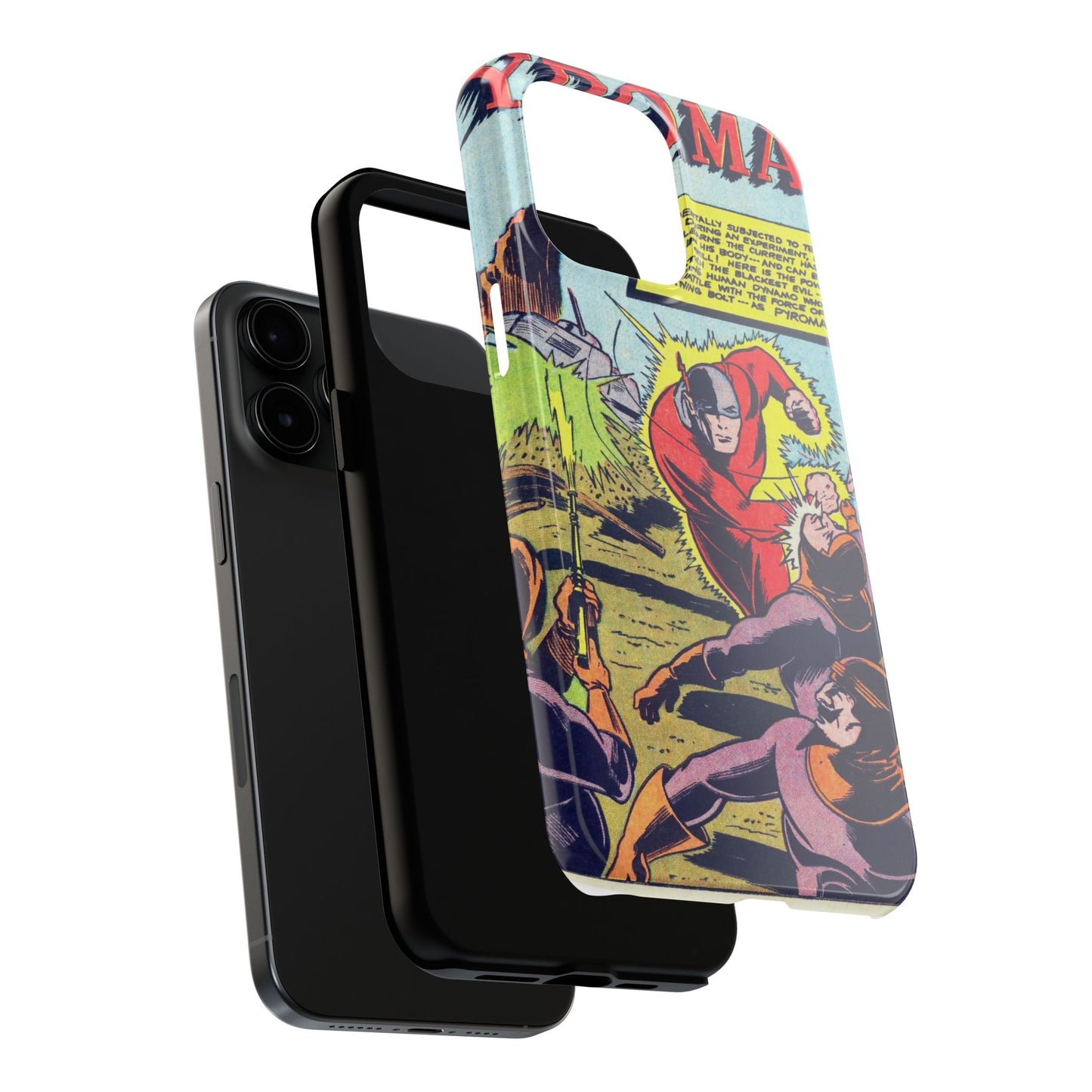 Vintage Pyroman Comic Page Durable Phone Cases