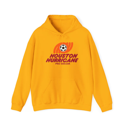 Houston Hurricane Soccer Hoodie - Unisex, Cozy Cotton-Poly Blend, Adjustable Hood, Pouch Pocket