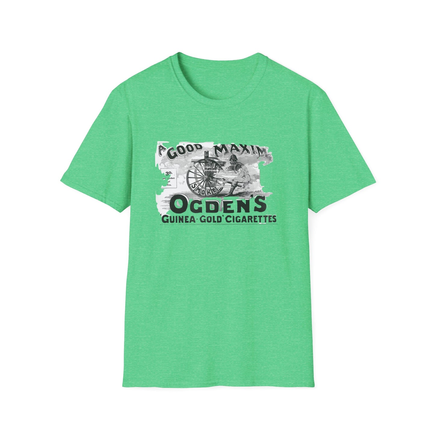 Retro Vintage Ogden's Cigarette Ad T-Shirt - 100% Cotton, Classic Fit, Perfect for Themed Events