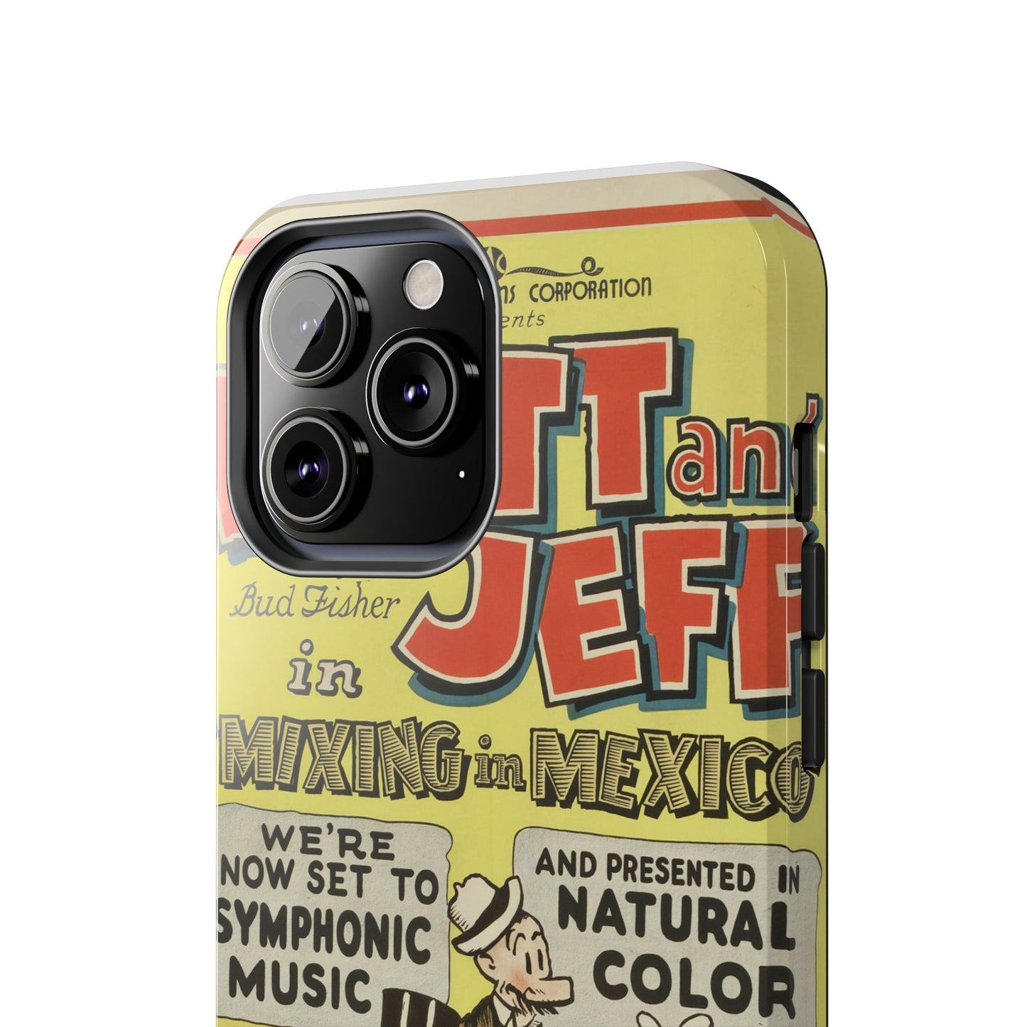 Durable Mutt and Jeff Phone Protection Cases - Old School Male 