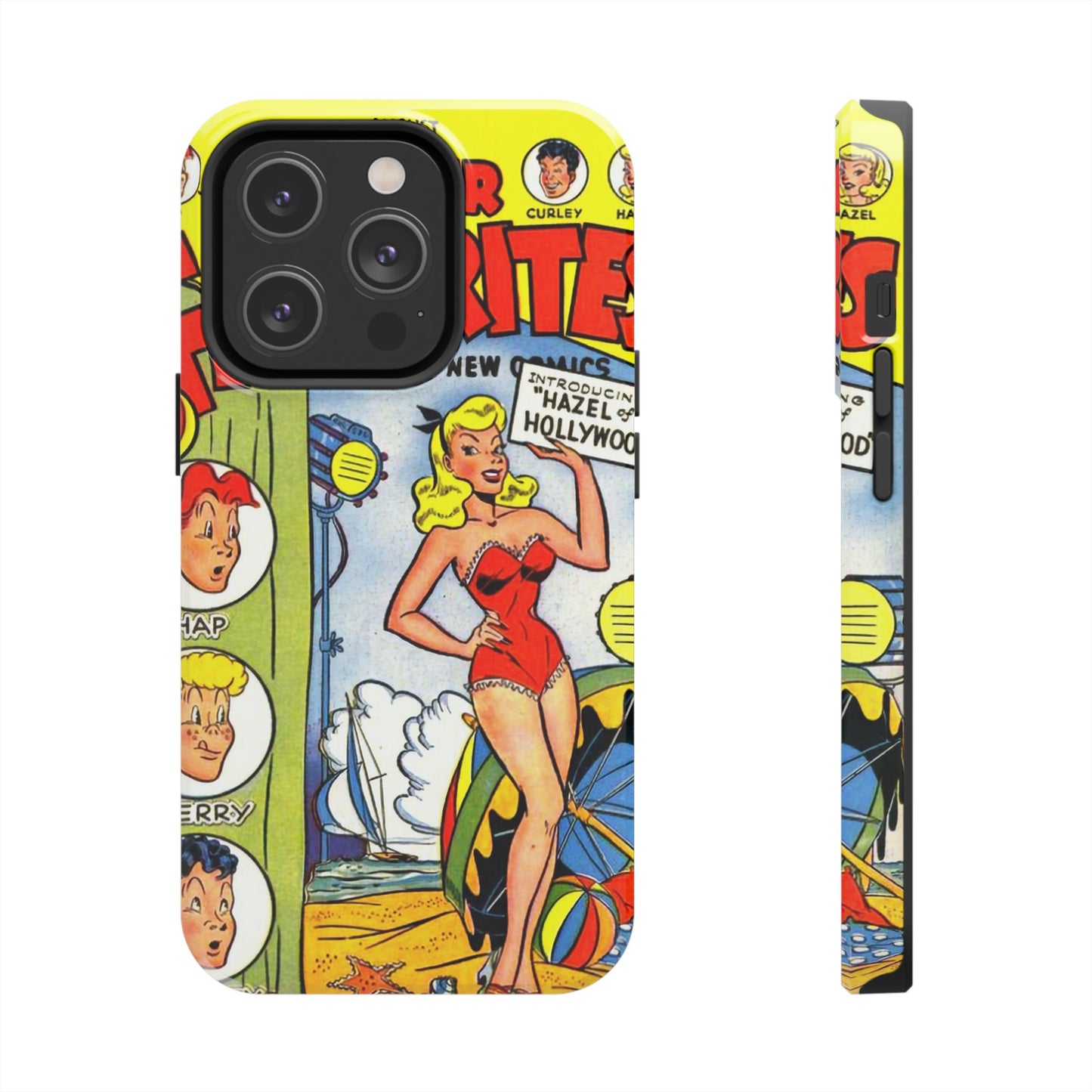 Vintage Comic Book Phone Case - Retro Art Design - Old School Male 