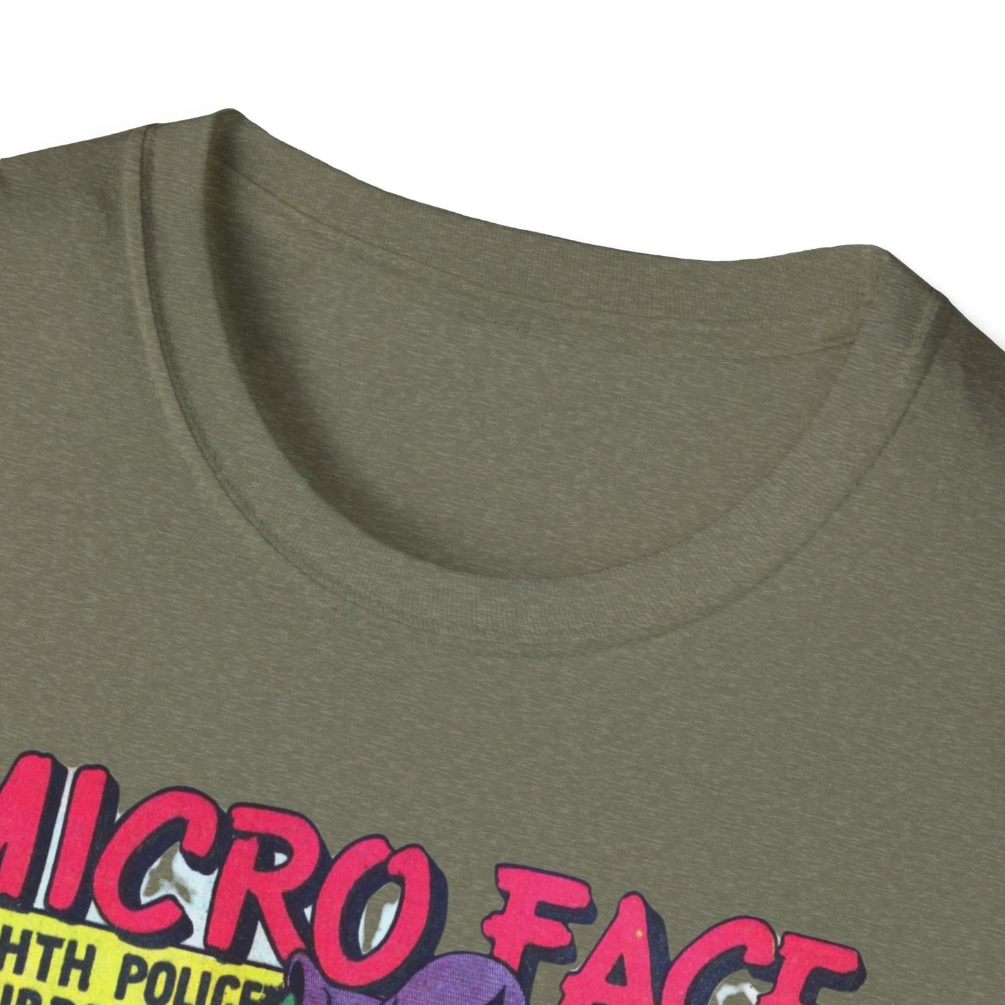 Retro Micro Face Comic Character T-Shirt - Fun Unisex Tee Made With 100% Cotton