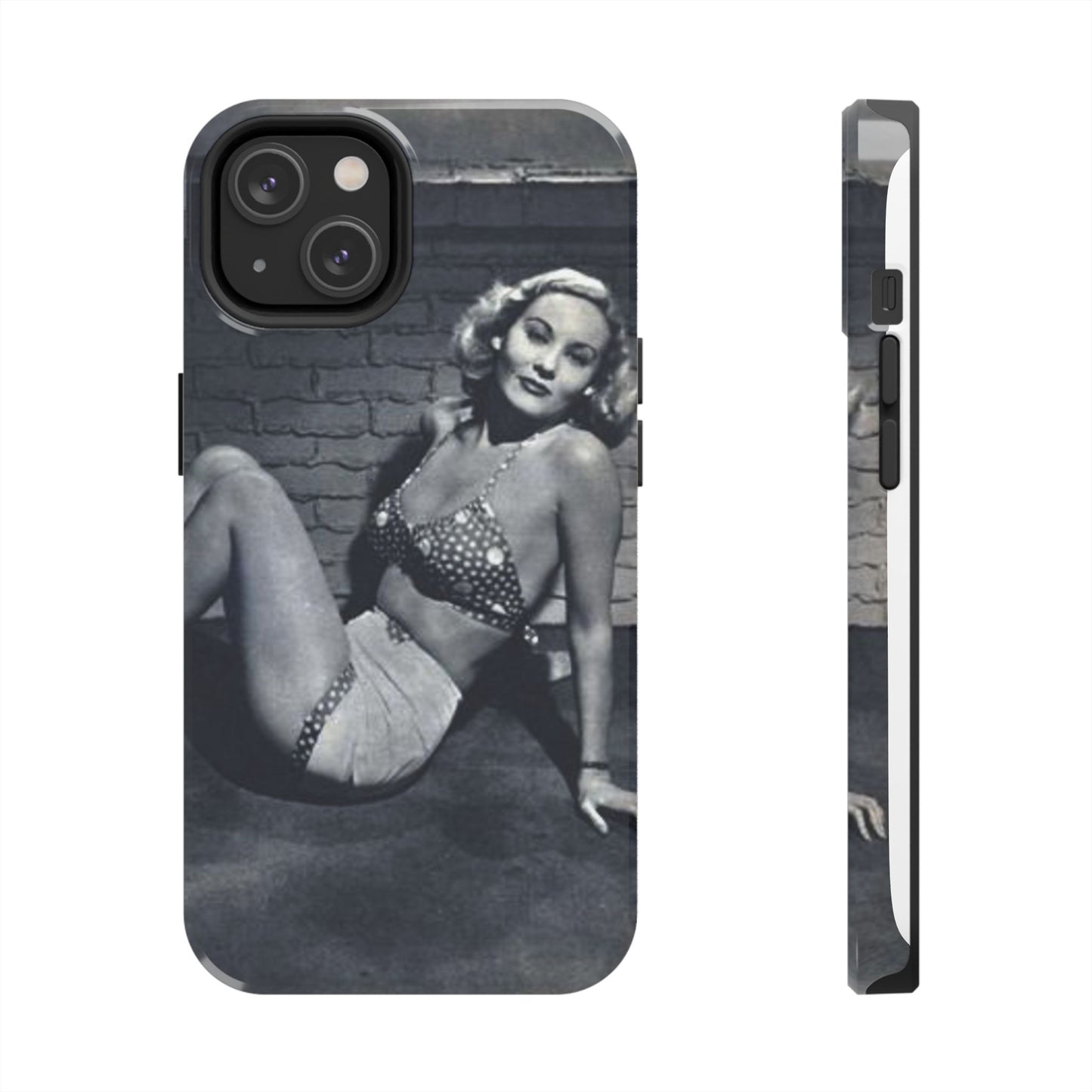 Retro Pinup Girl Tough Smartphone Cases - Old School Male 