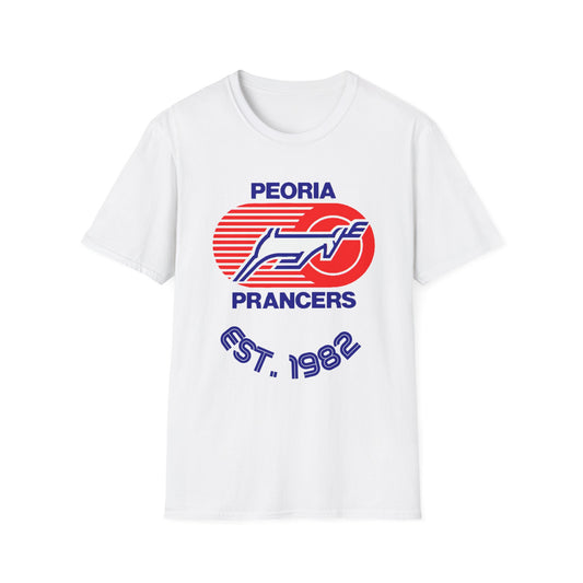 Peoria Prancers Unisex Softstyle T-Shirt - Old School Male 