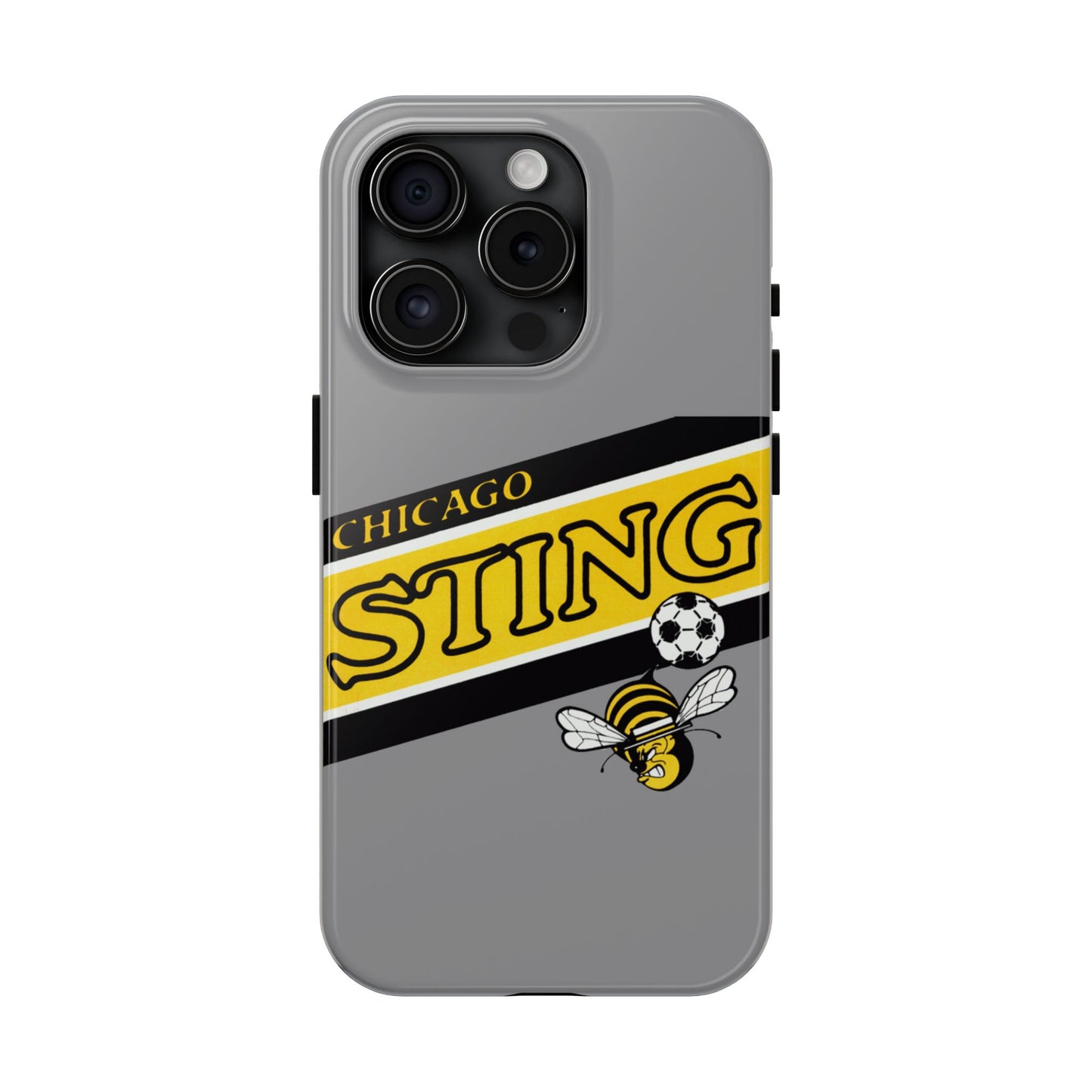 Vintage Chicago Sting Soccer Team Logo Durable Phone Cases - Old School Male 