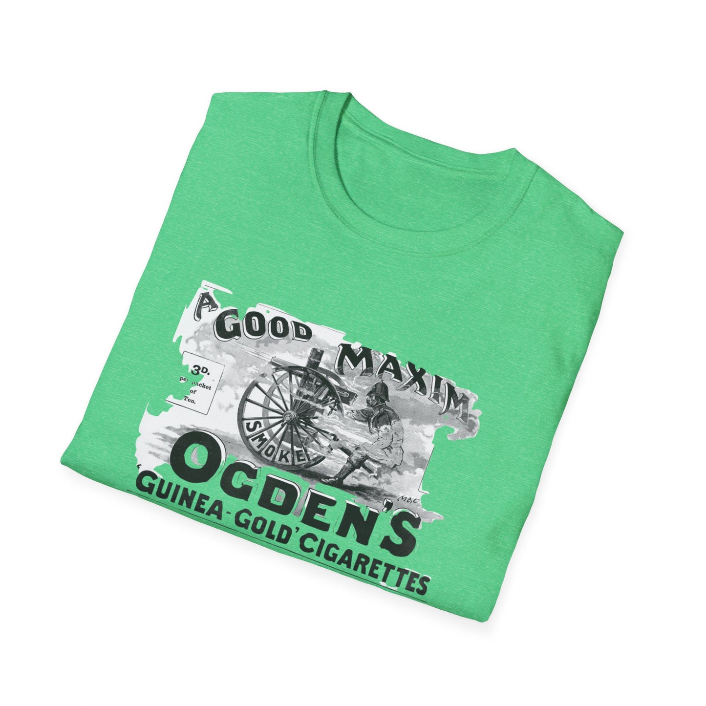 Retro Vintage Ogden's Cigarette Ad T-Shirt - 100% Cotton, Classic Fit, Perfect for Themed Events