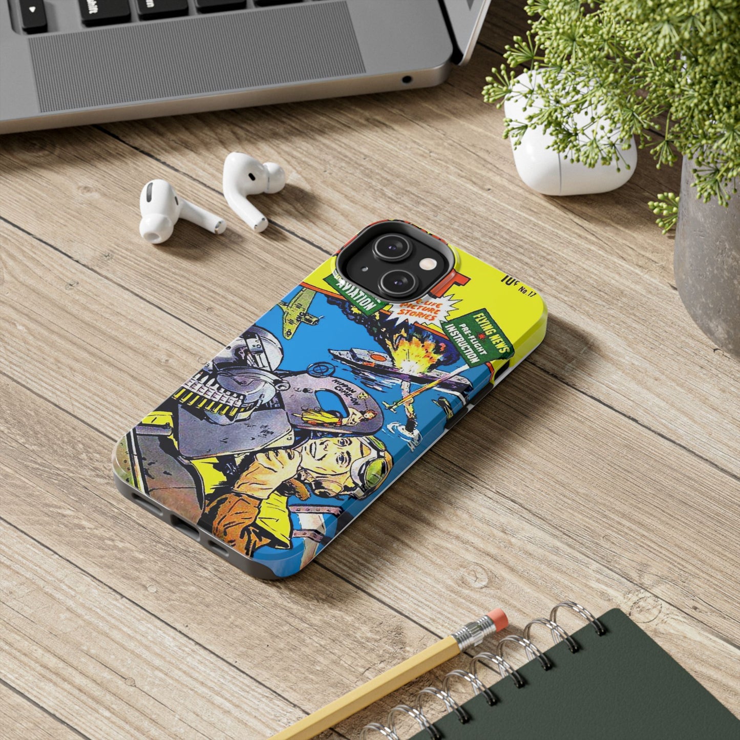 Vintage Comic Art Tough Phone Cases - Old School Male 