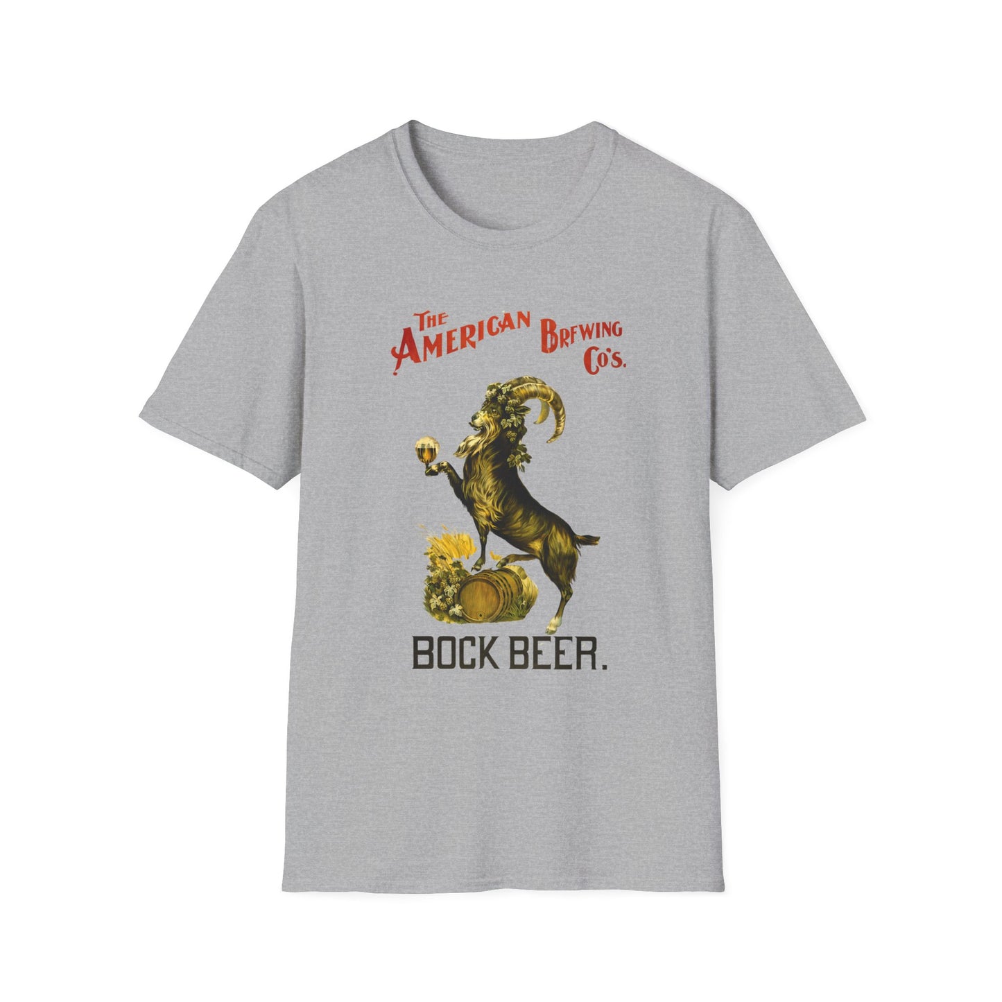 Bock Beer T-Shirt for Goat Lovers - Softstyle Unisex Tee, Comfortable 100% Cotton