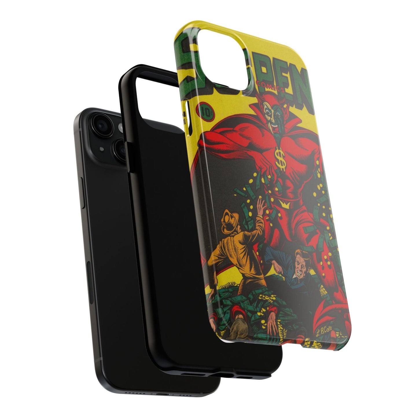 Retro Suspense Comics Phone Case for Tough Protection