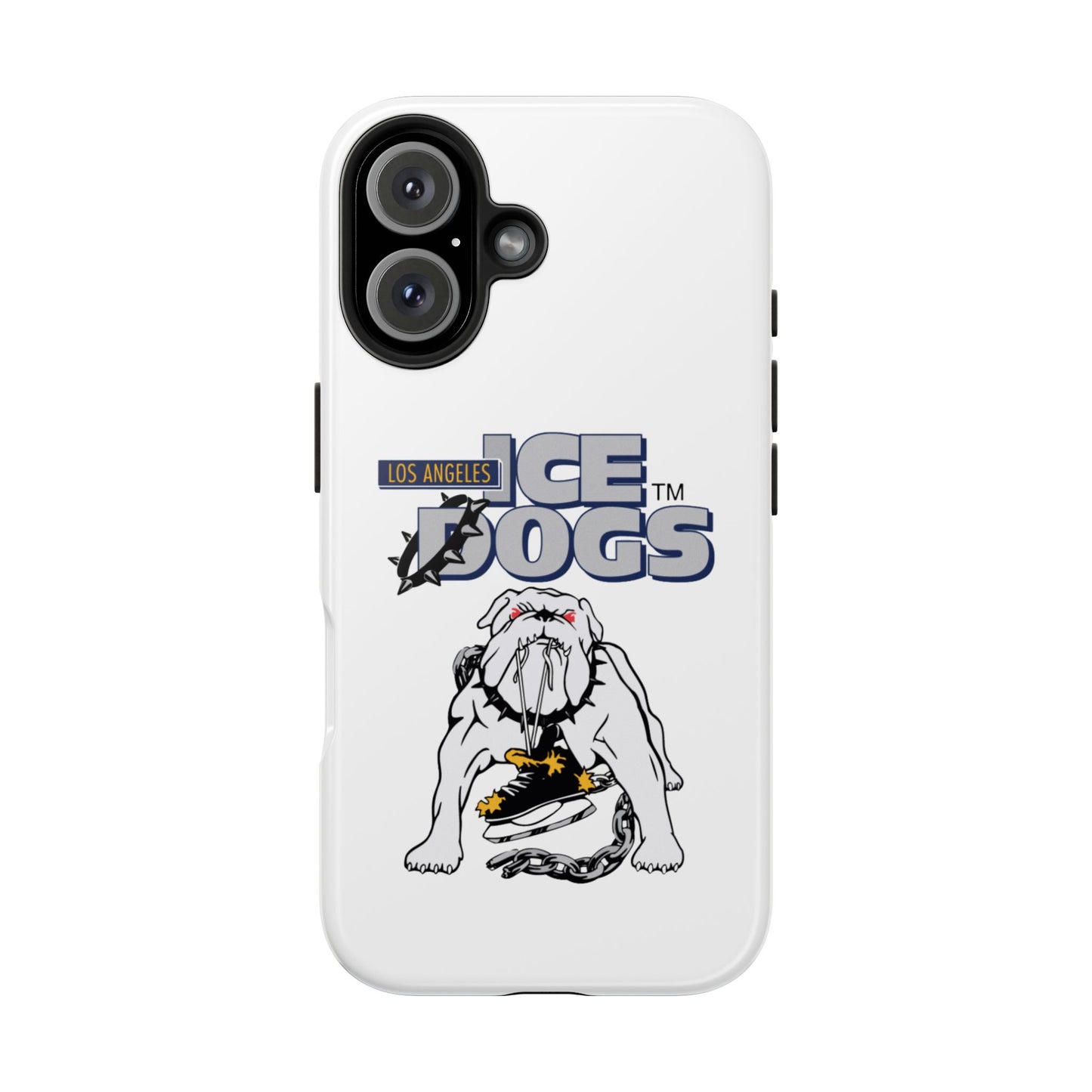 Vintage Los Angeles Ice Dogs Hockey Team Logo Durable Phone Cases - Old School Male 