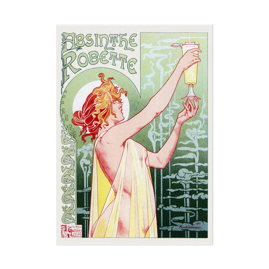 Vintage Art Noveau Absinthe Ad Poster Print, Art Print, Wall Art, Home Decor, Room Decor - Old School Male 