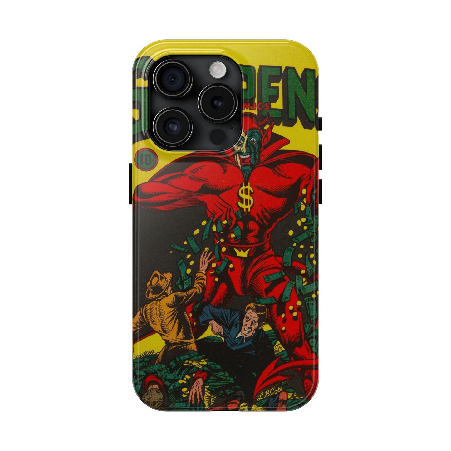 Retro Suspense Comics Phone Case for Tough Protection - Old School Male 