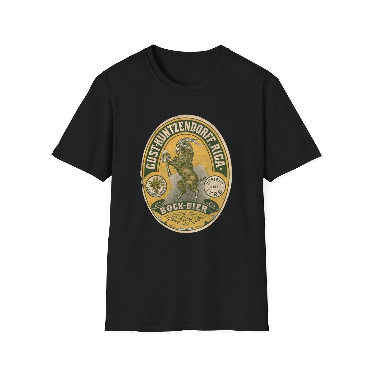 Sip in Style With This Vintage Bock Beer Unisex Softstyle Tee - Pure Cotton Comfort!