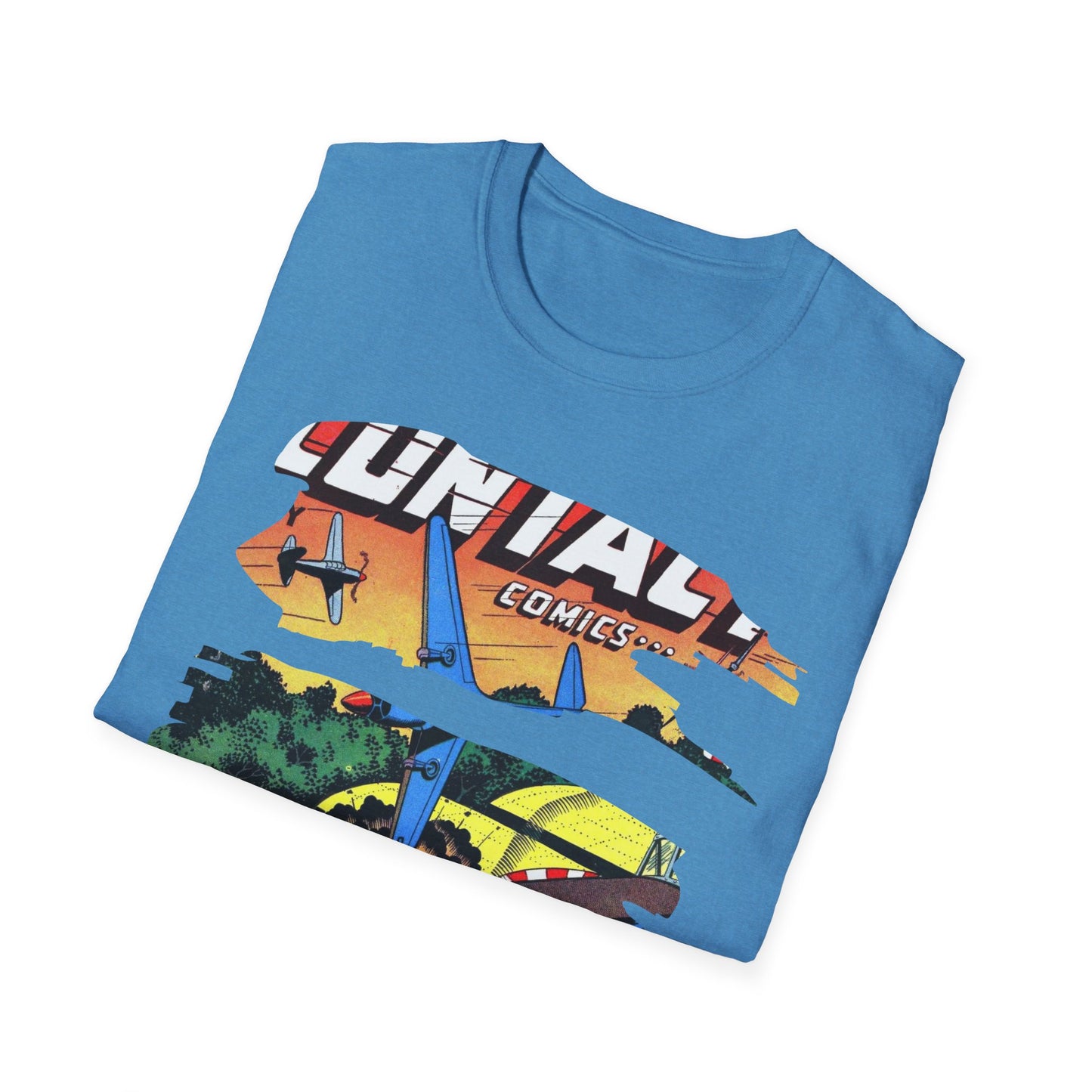 Vintage Comic Art Unisex Softstyle Tee